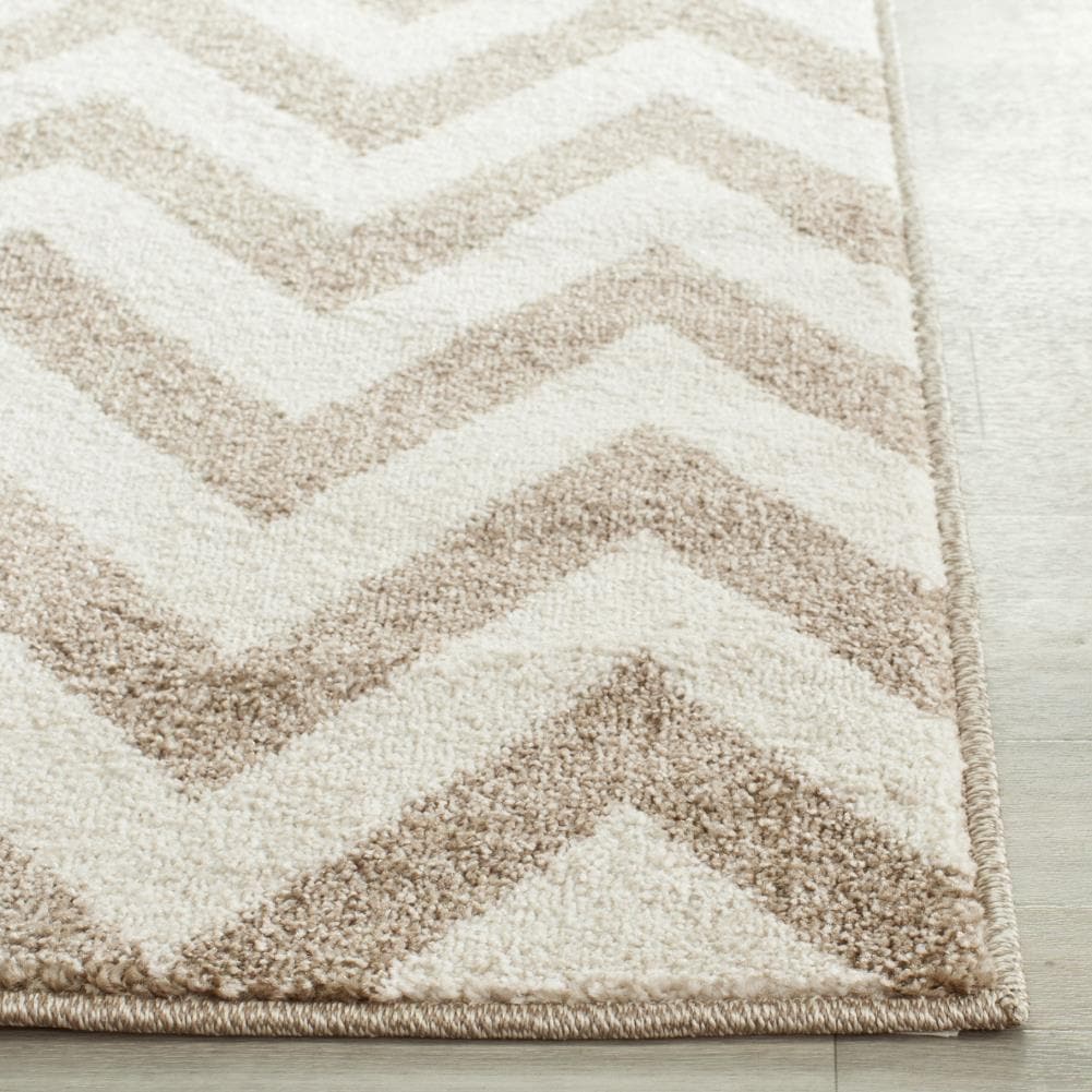 Safavieh Bellport 7 x 7 Wheat/Beige Square Indoor/Outdoor Chevron Area Rug - Image 2