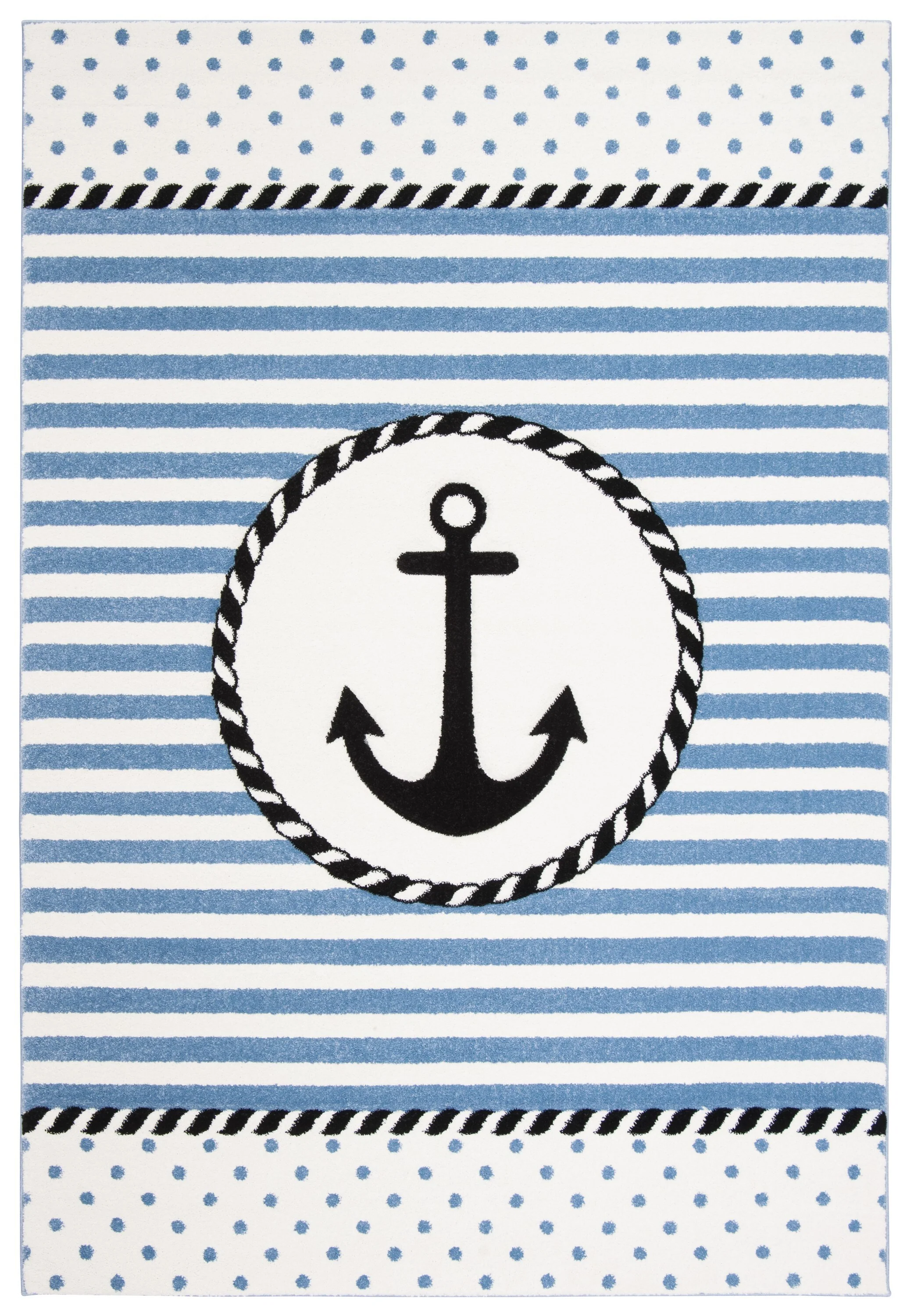 Safavieh Carousel Kids Anchor 4 x 6 Ivory/Navy Indoor Kids Area Rug - Image 2