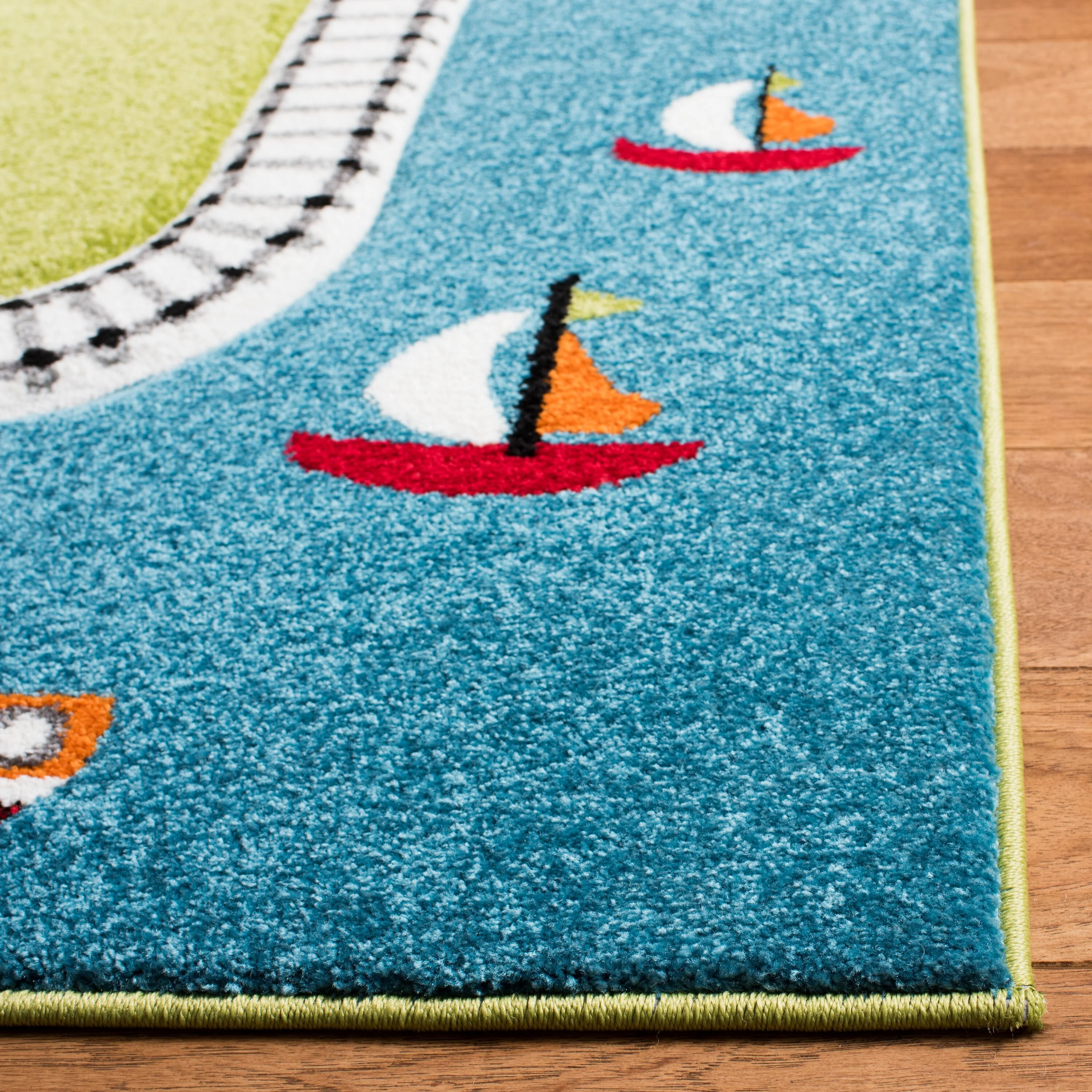 Safavieh Carousel Kids Fawn 4 x 6 Green/Ivory Indoor Kids Area Rug - Image 3