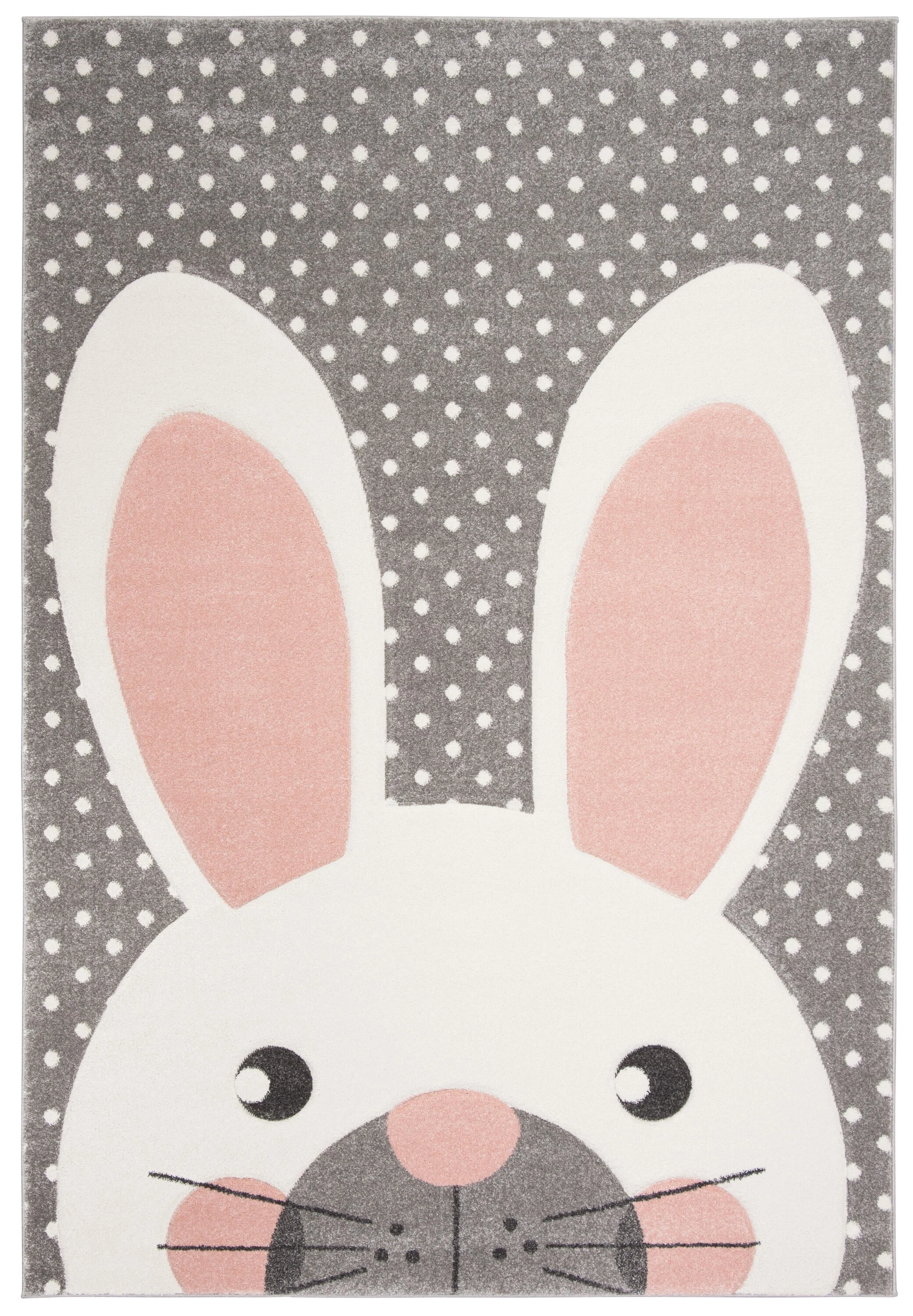 Safavieh Carousel Kids Peek-a-Boo 3-ft x 5-ft Pink/Gray Indoor Kids Throw Rug - Image 2