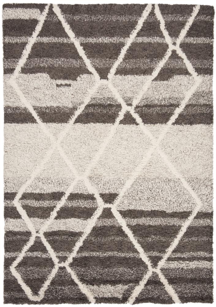 Safavieh Casablanca Safi Shag 5 x 8 Sand/Ivory Indoor Trellis Moroccan Handcrafted Area Rug