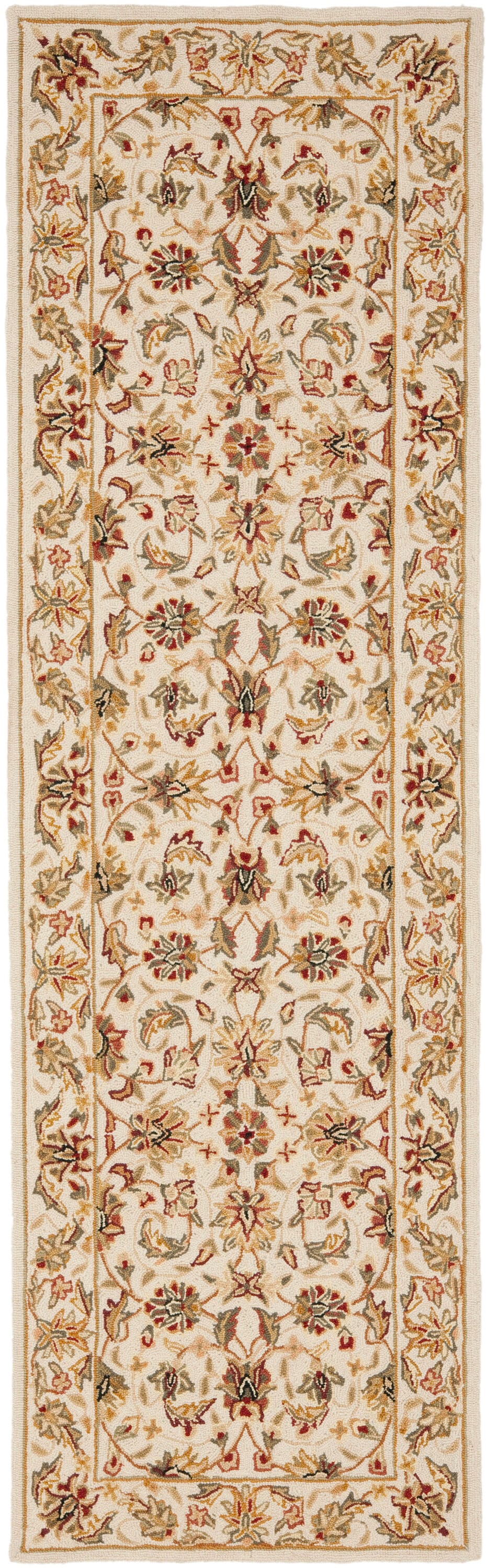 Safavieh Chelsea York 3 x 6 Ivory/Ivory Indoor Floral/Botanical Oriental Handcrafted Runner - Image 2