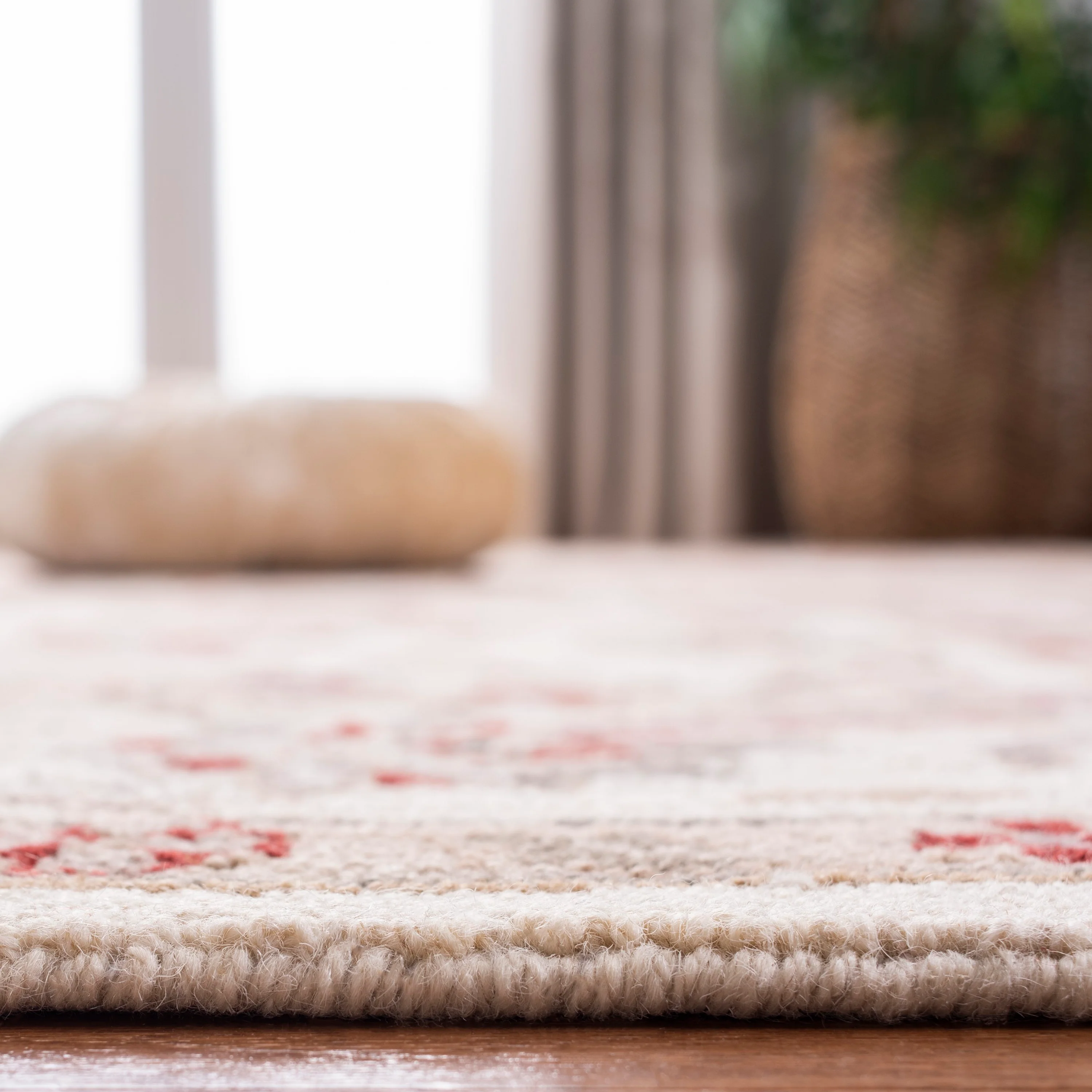 Safavieh Chelsea York 3 x 6 Ivory/Ivory Indoor Floral/Botanical Oriental Handcrafted Runner - Image 4