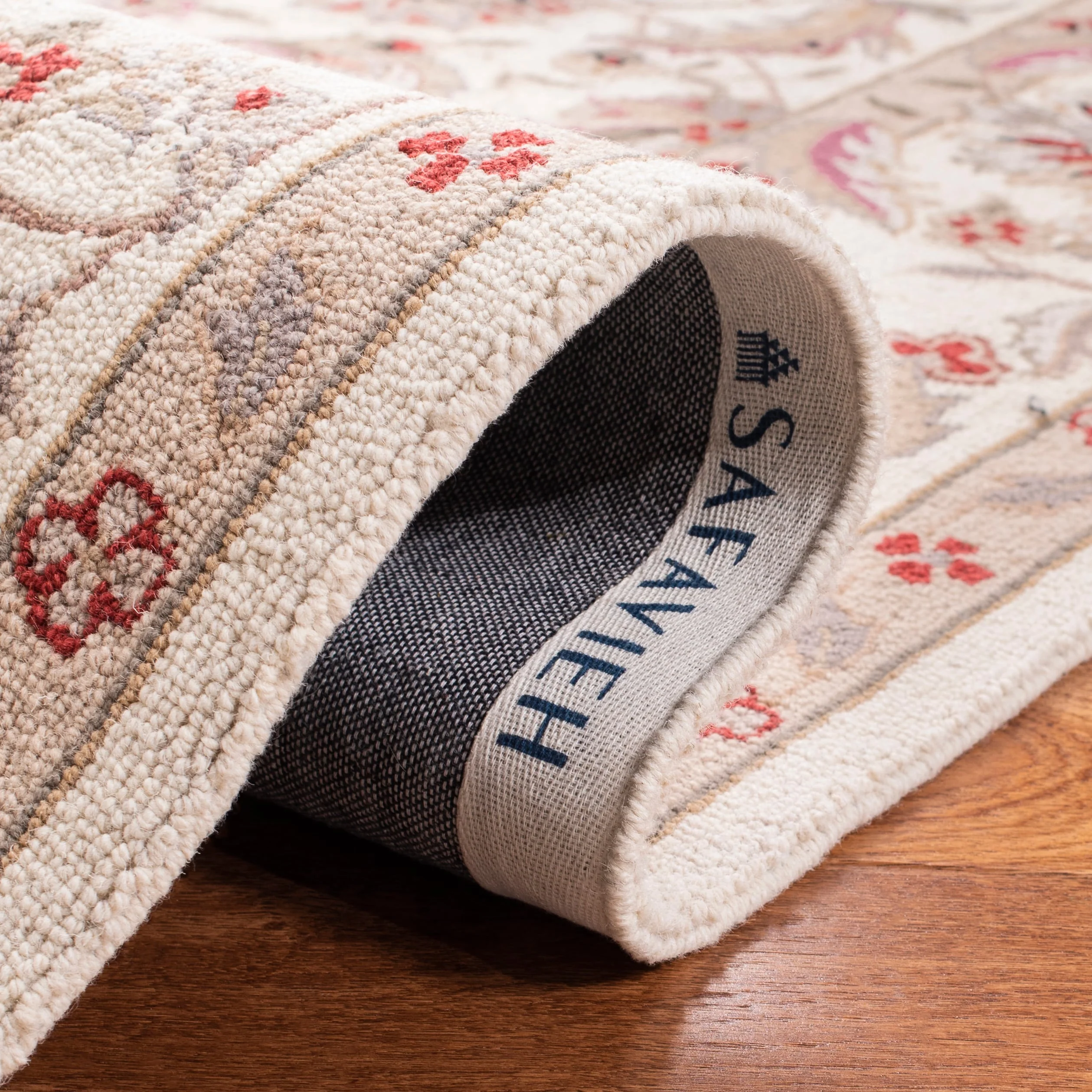 Safavieh Chelsea York 3 x 6 Ivory/Ivory Indoor Floral/Botanical Oriental Handcrafted Runner - Image 5