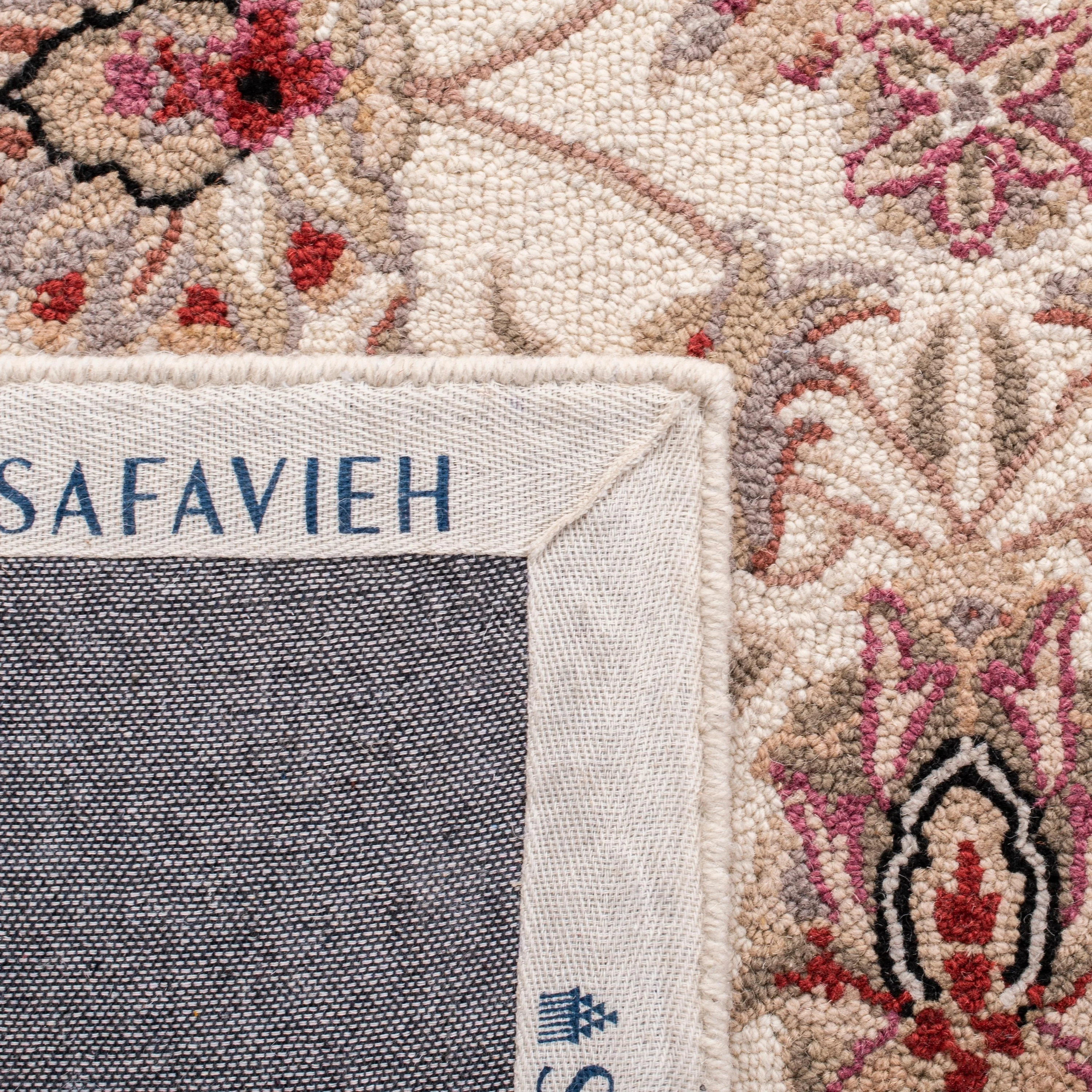 Safavieh Chelsea York 3 x 6 Ivory/Ivory Indoor Floral/Botanical Oriental Handcrafted Runner - Image 7