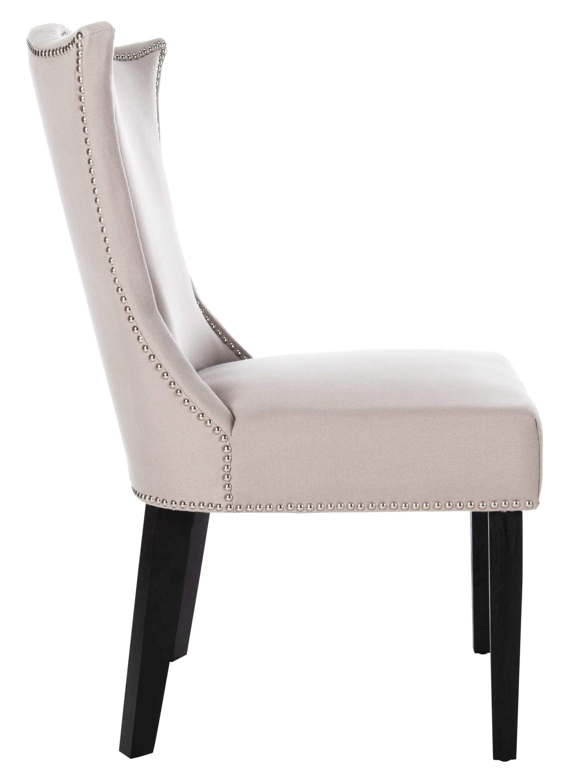 Safavieh Ciara Linen Upholstered Side Chairs, Set of 2 – Taupe, Wood Frame - Image 7