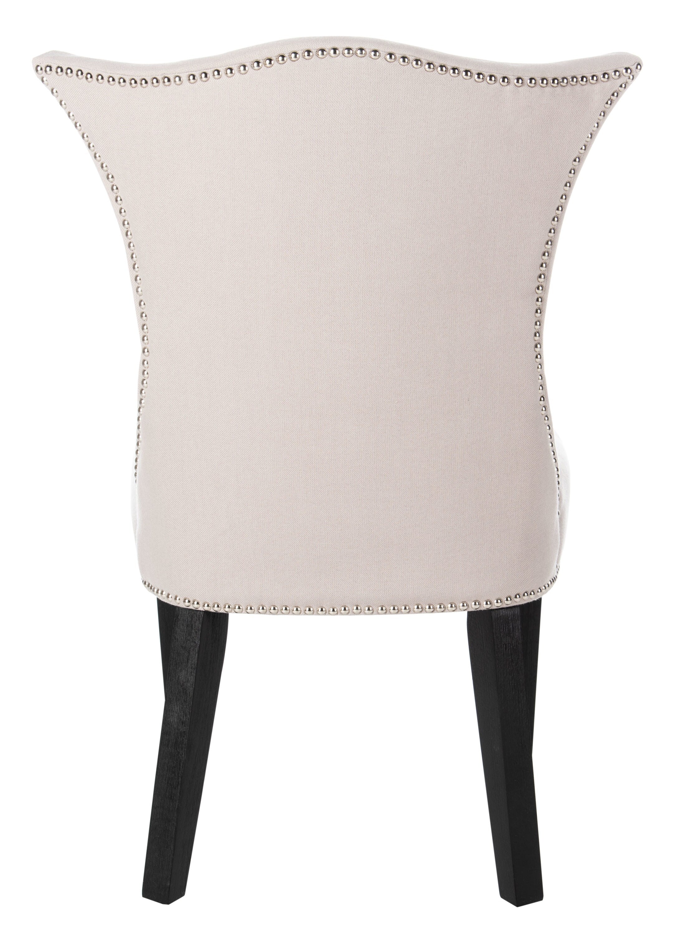 Safavieh Ciara Linen Upholstered Side Chairs, Set of 2 – Taupe, Wood Frame - Image 8