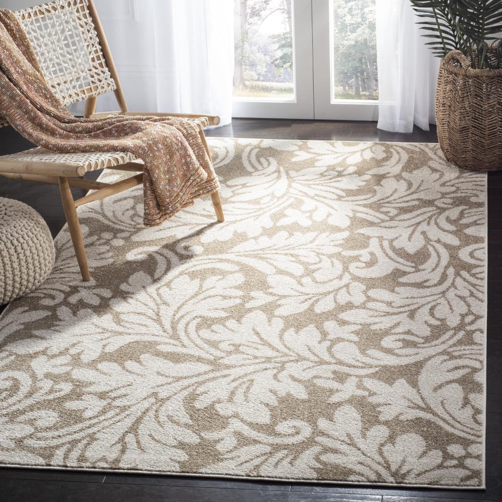 Safavieh Clara 9 x 9 Wheat/Beige Square Indoor Floral/Botanical Area Rug - Image 2