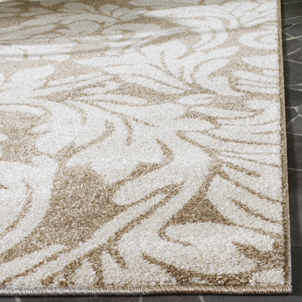 Safavieh Clara 9 x 9 Wheat/Beige Square Indoor Floral/Botanical Area Rug - Image 3