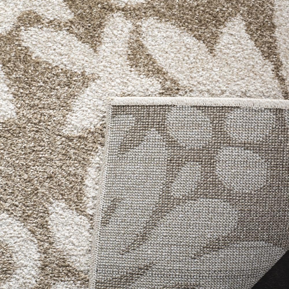 Safavieh Clara 9 x 9 Wheat/Beige Square Indoor Floral/Botanical Area Rug - Image 4