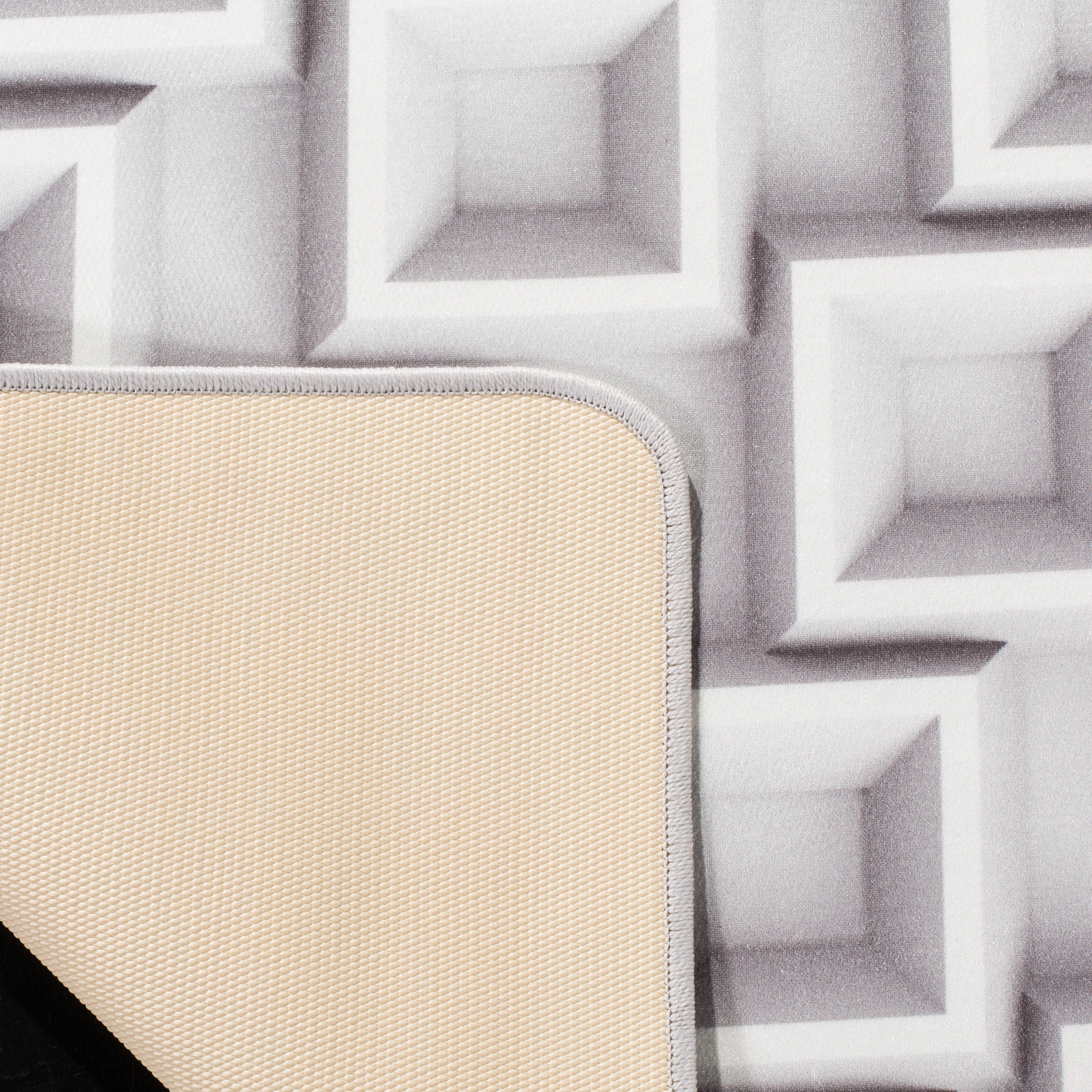 Safavieh Daytona 4 x 6 Ivory/Light Gray Indoor Abstract Area Rug - Image 4