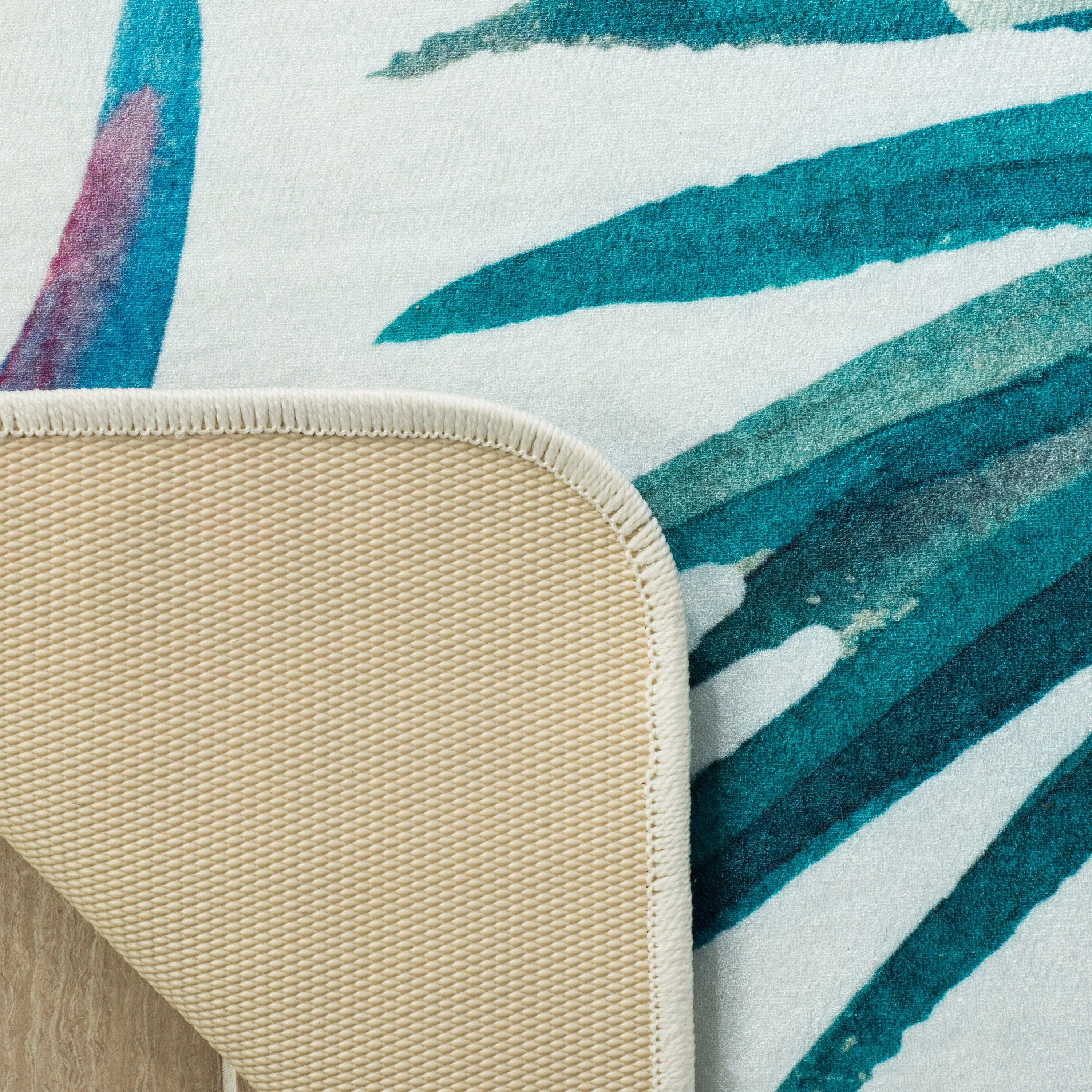 Safavieh Daytona 5 x 8 Ivory/Green Indoor Abstract Coastal Area Rug - Image 4