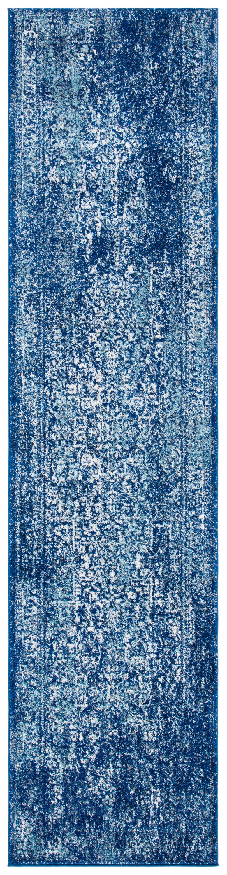 Safavieh Evoke Isla 2 x 5 ft Navy/Ivory Indoor Distressed/Overdyed Vintage Runner Rug - Image 2