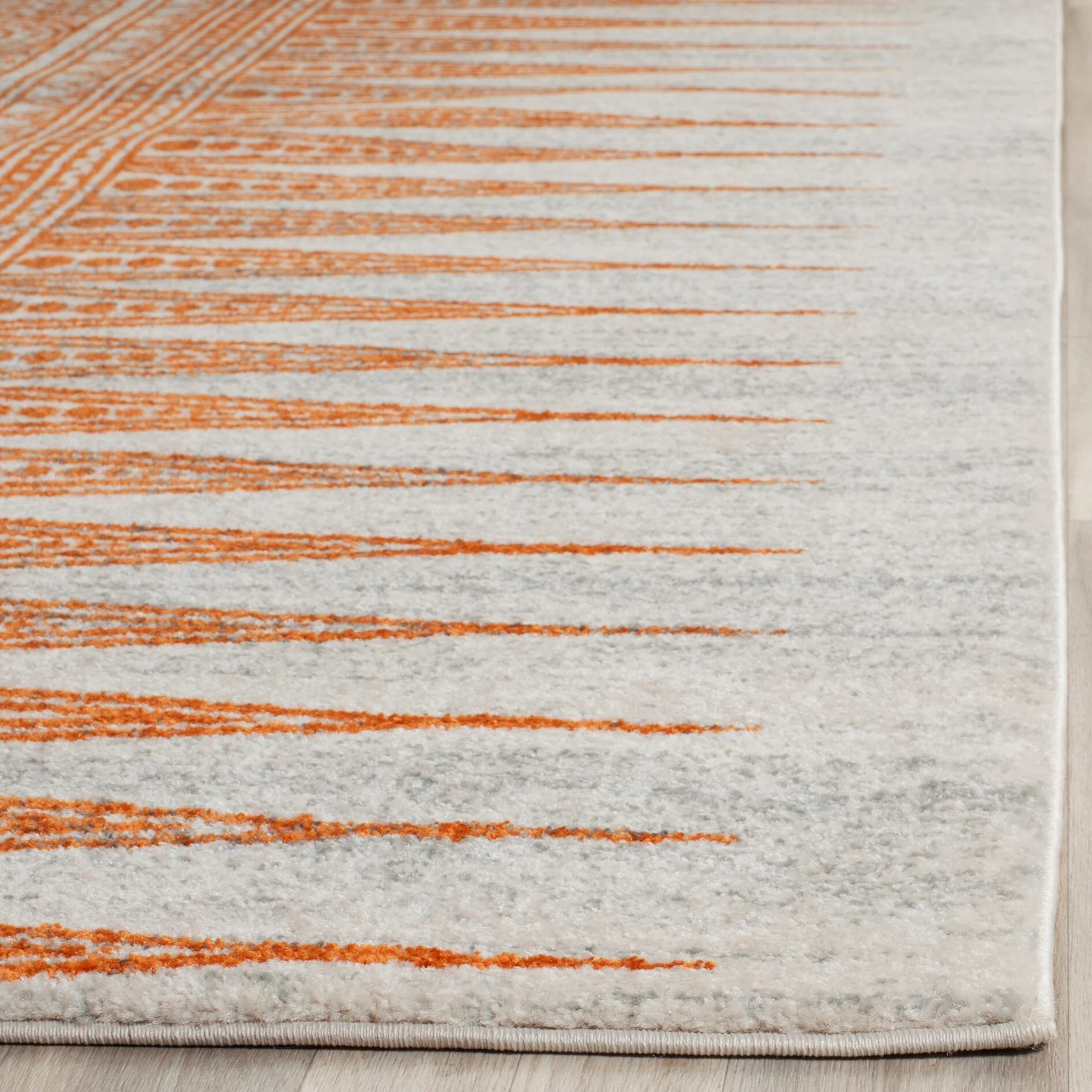 Safavieh Evoke Layla 2-ft 2-in x 11-ft Ivory/Orange Indoor Abstract Bohemian/Eclectic Runner Rug - Image 3