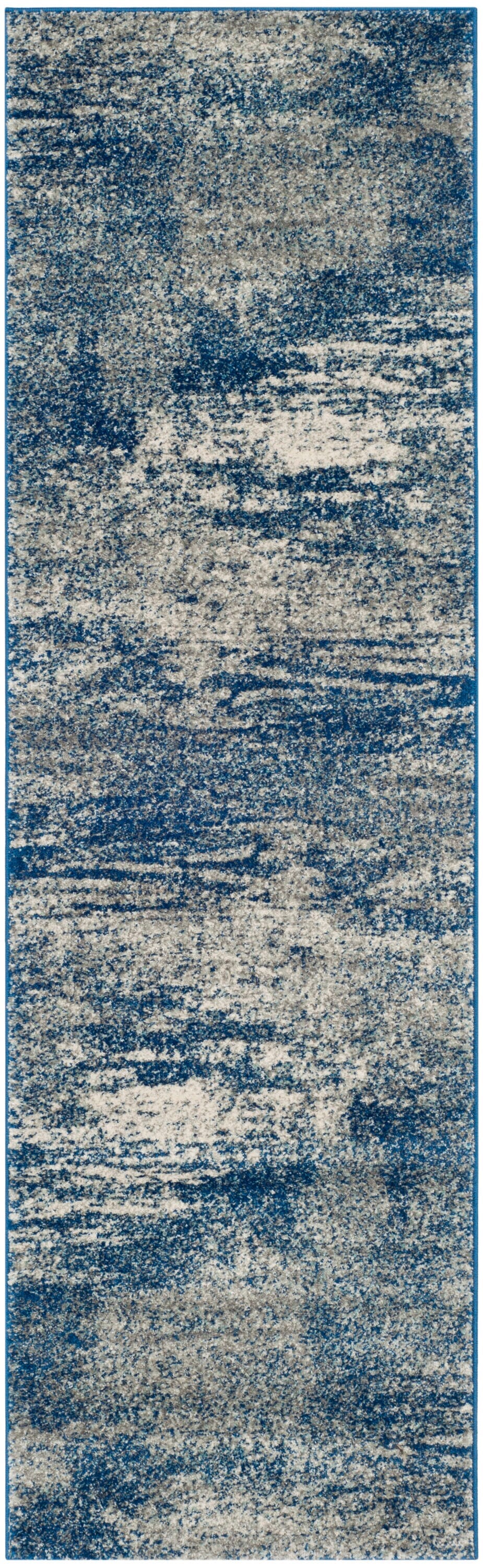 Safavieh Evoke Sorente 2 x 9 Navy/Ivory Indoor Abstract Industrial Runner - Image 2