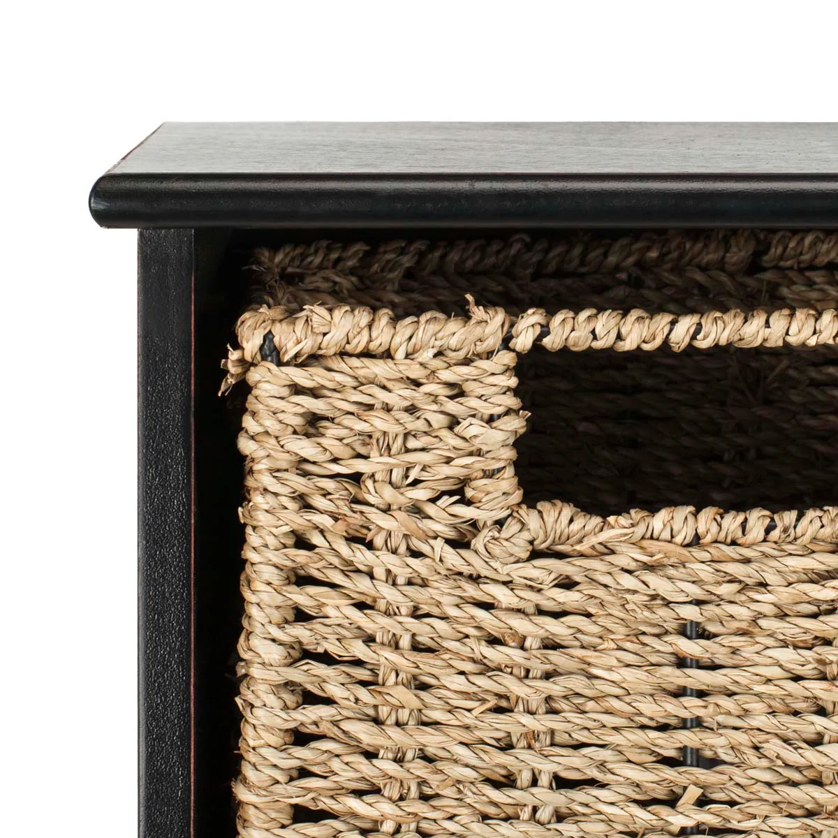Safavieh Finley Hanging 3 Basket Wall Rack (Black) - 28" x 7.8" x 12" - Image 3