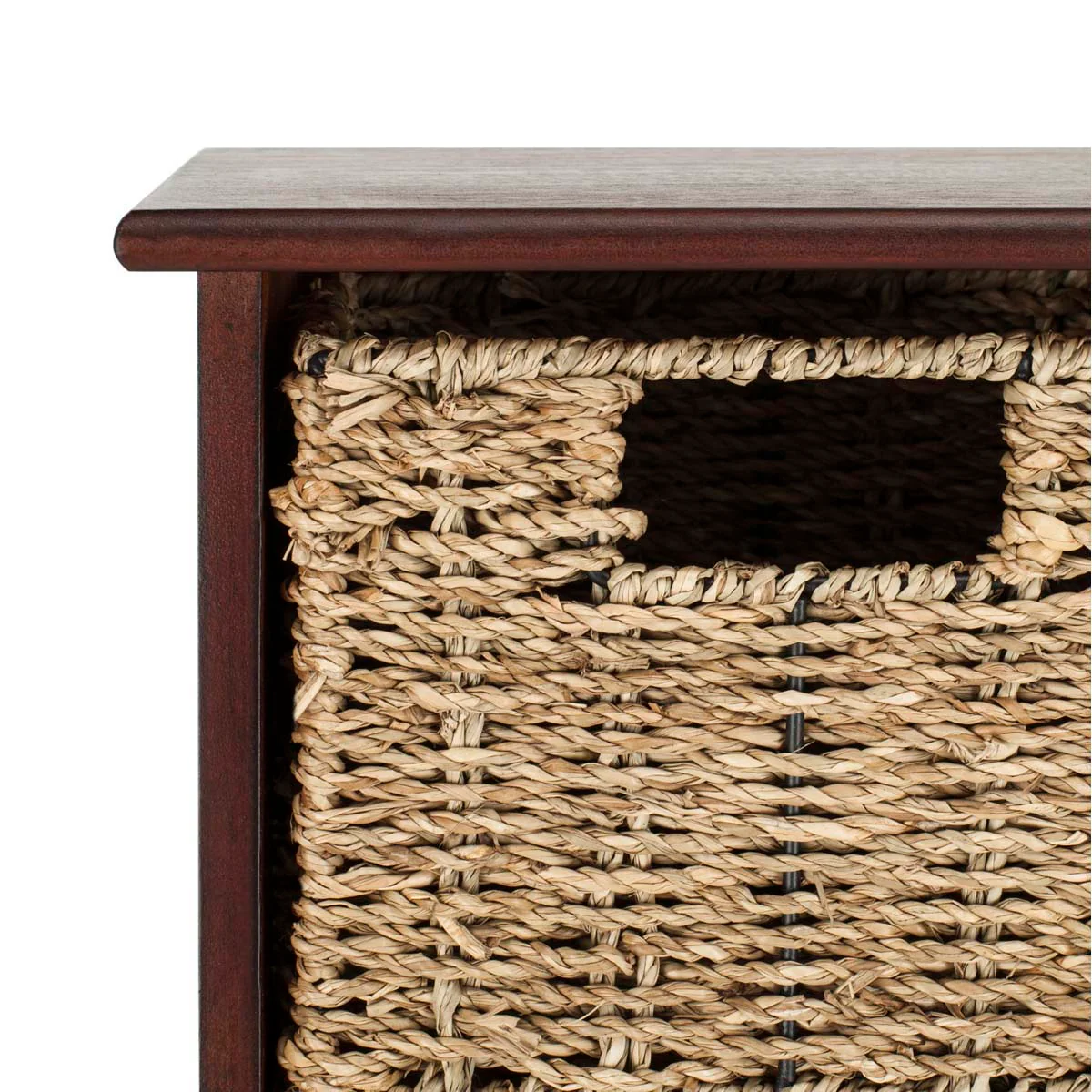 Safavieh Finley Hanging 3 Basket Wall Rack (Cherry, 28" x 7.8" x 12") - Image 3