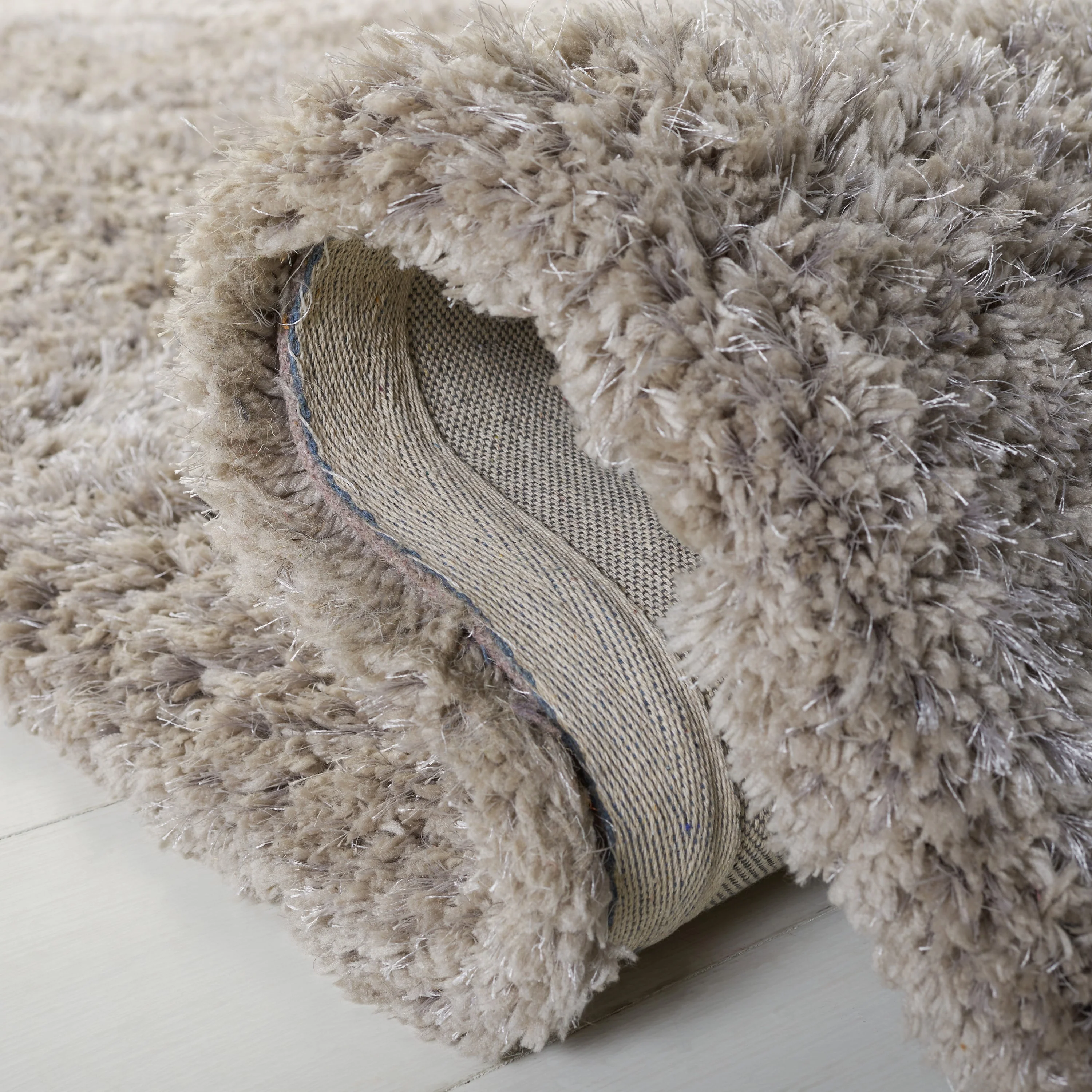 Safavieh Florence Shag Area Rug, 4 x 6, Silver, Handcrafted Indoor - Image 5