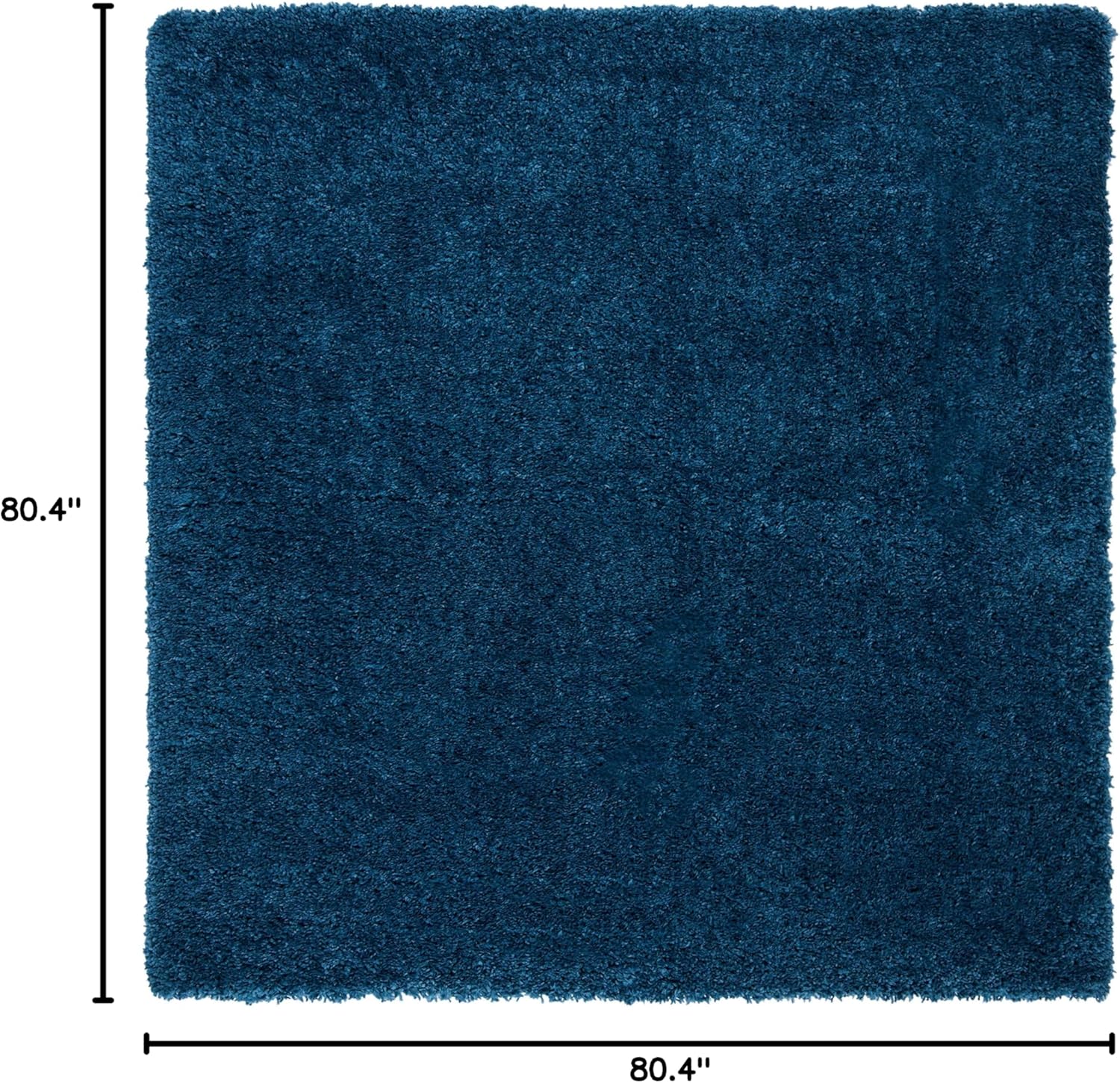 Safavieh Fontana Shag Clarisse 7 x 7 Blue Square Indoor Solid Area Rug - Image 2