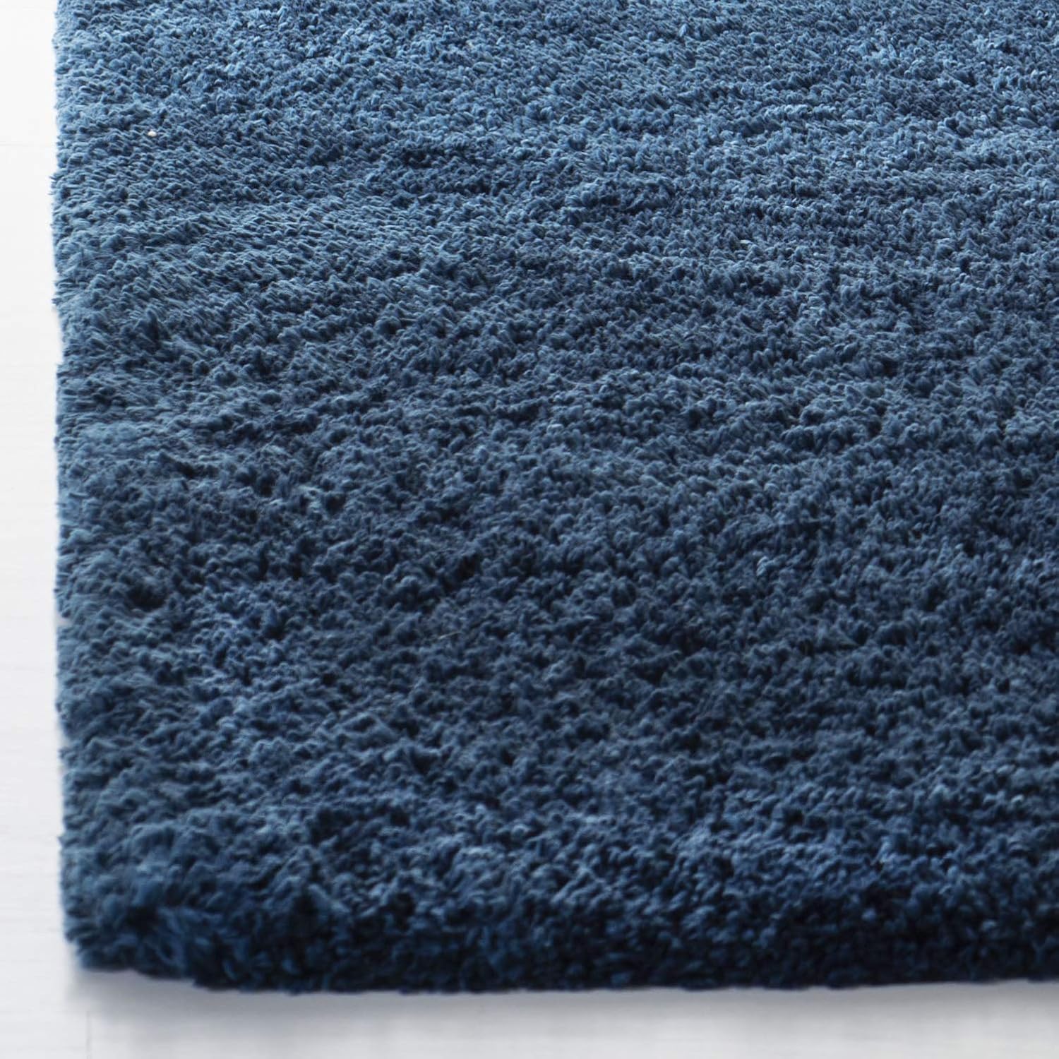 Safavieh Fontana Shag Clarisse 7 x 7 Blue Square Indoor Solid Area Rug - Image 5