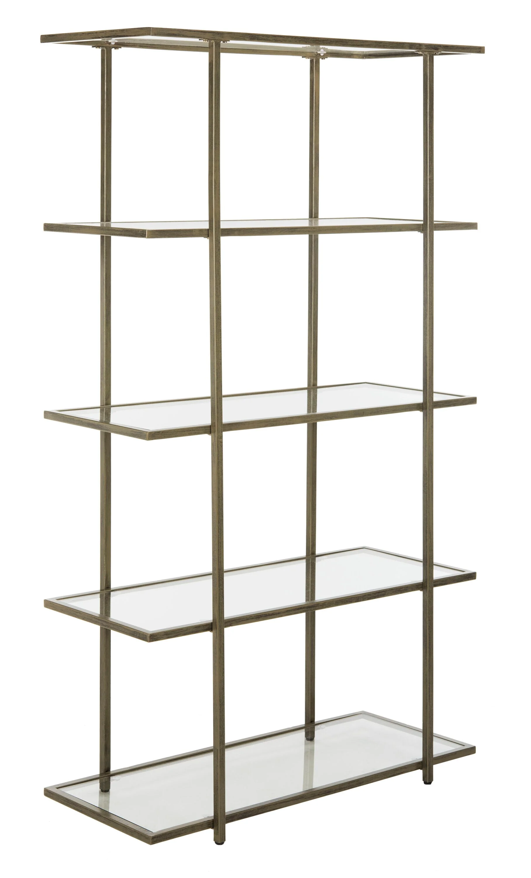 Safavieh Francis French Silver/Clear Metal Etagere - Image 4
