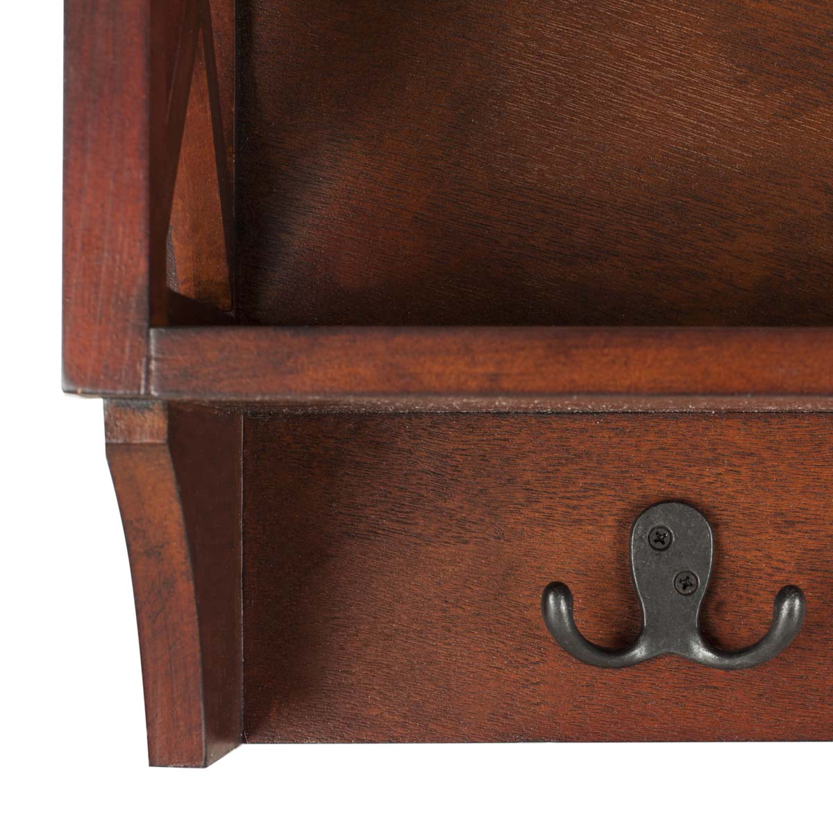 Safavieh Freya Hanging Storage Wall Rack (Cherry) - 28 x 5.9 x 12 in - Image 4
