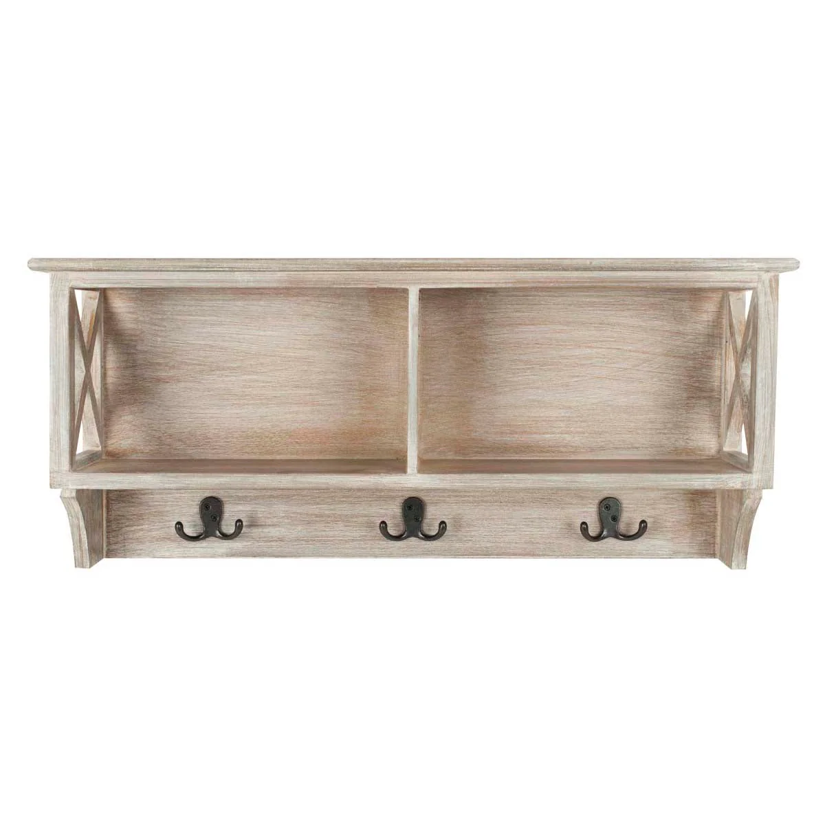 Safavieh Freya Hanging Storage Wall Rack (Gray) - 28 x 5.9 x 12 in