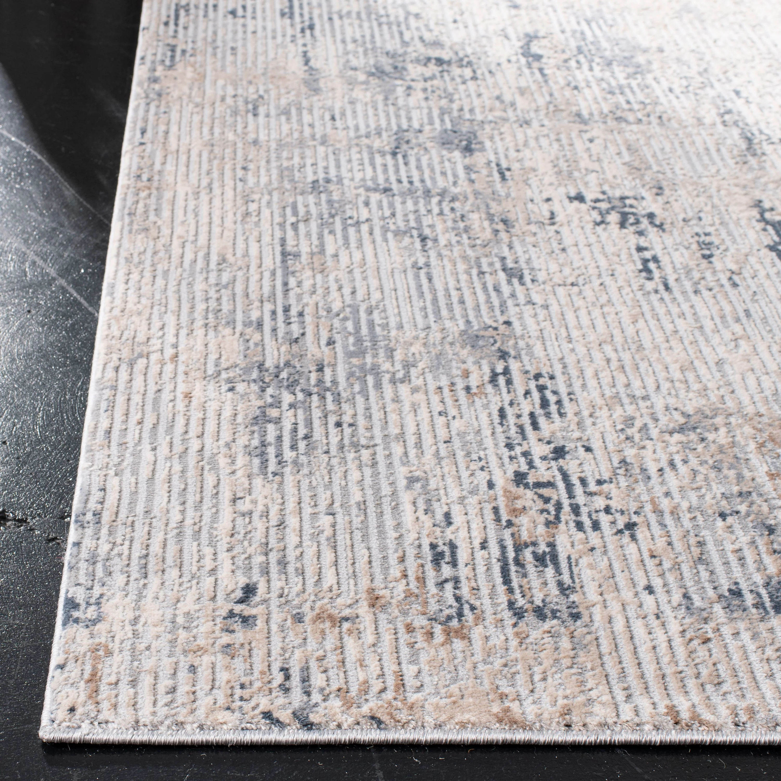 Safavieh Invista Neno 4 x 6 Cream/Charcoal Indoor Abstract Industrial Area Rug - Image 4