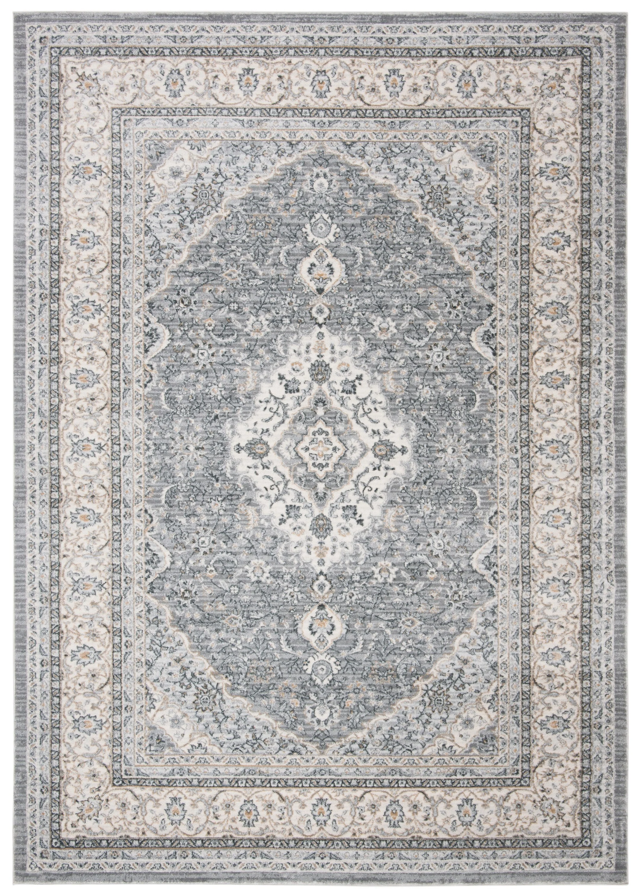 Safavieh Isabella Velez 4 x 6 Gray/Cream Indoor Floral/Botanical Vintage Area Rug - Image 2
