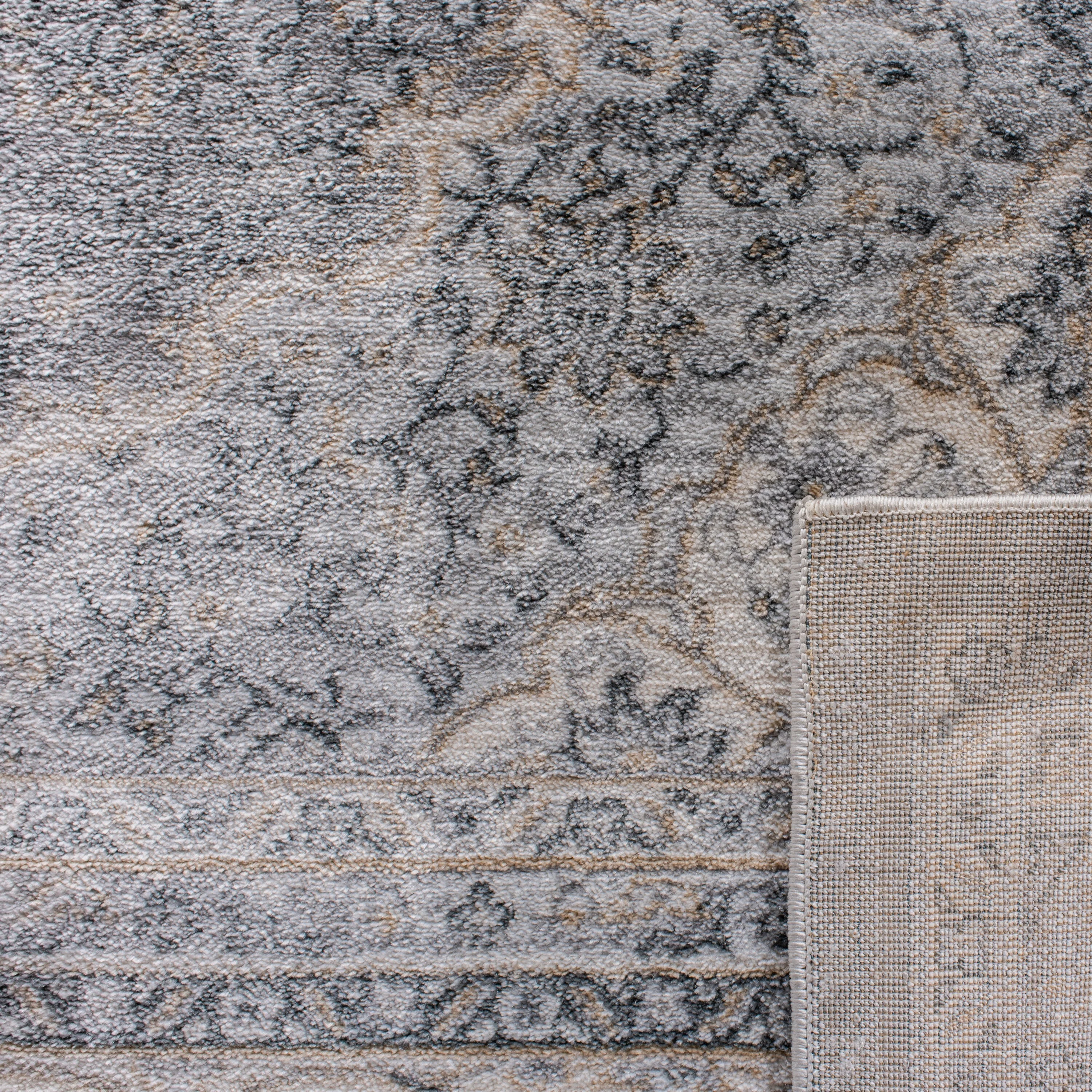 Safavieh Isabella Velez 4 x 6 Gray/Cream Indoor Floral/Botanical Vintage Area Rug - Image 6