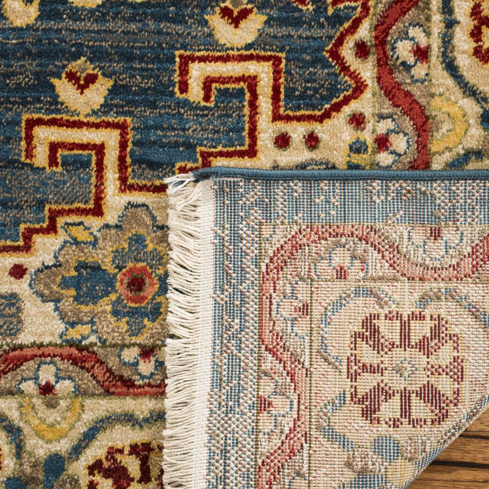 Safavieh Kashan Gayla 5 x 7 Navy Blue/Ivory Indoor Floral/Botanical Oriental Area Rug - Image 4