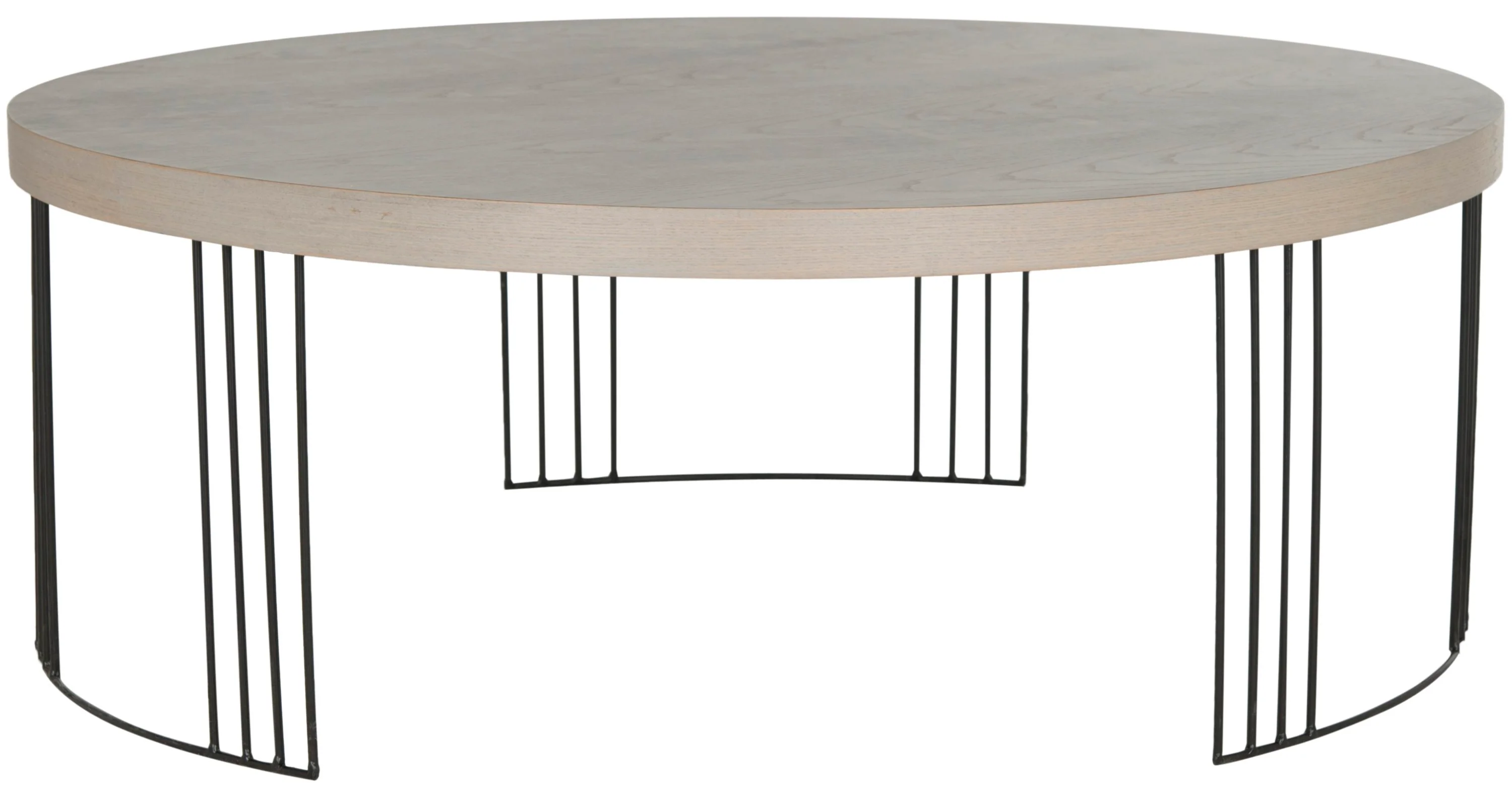 Safavieh Keelin Gray Wood Coffee Table, 37.4-in Round
