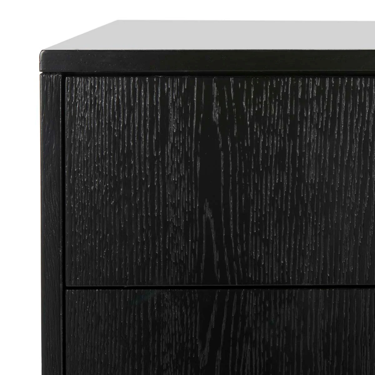 Safavieh Lorna 3-Drawer Black Nightstand, 30 x 19 x 28 in. - Image 4