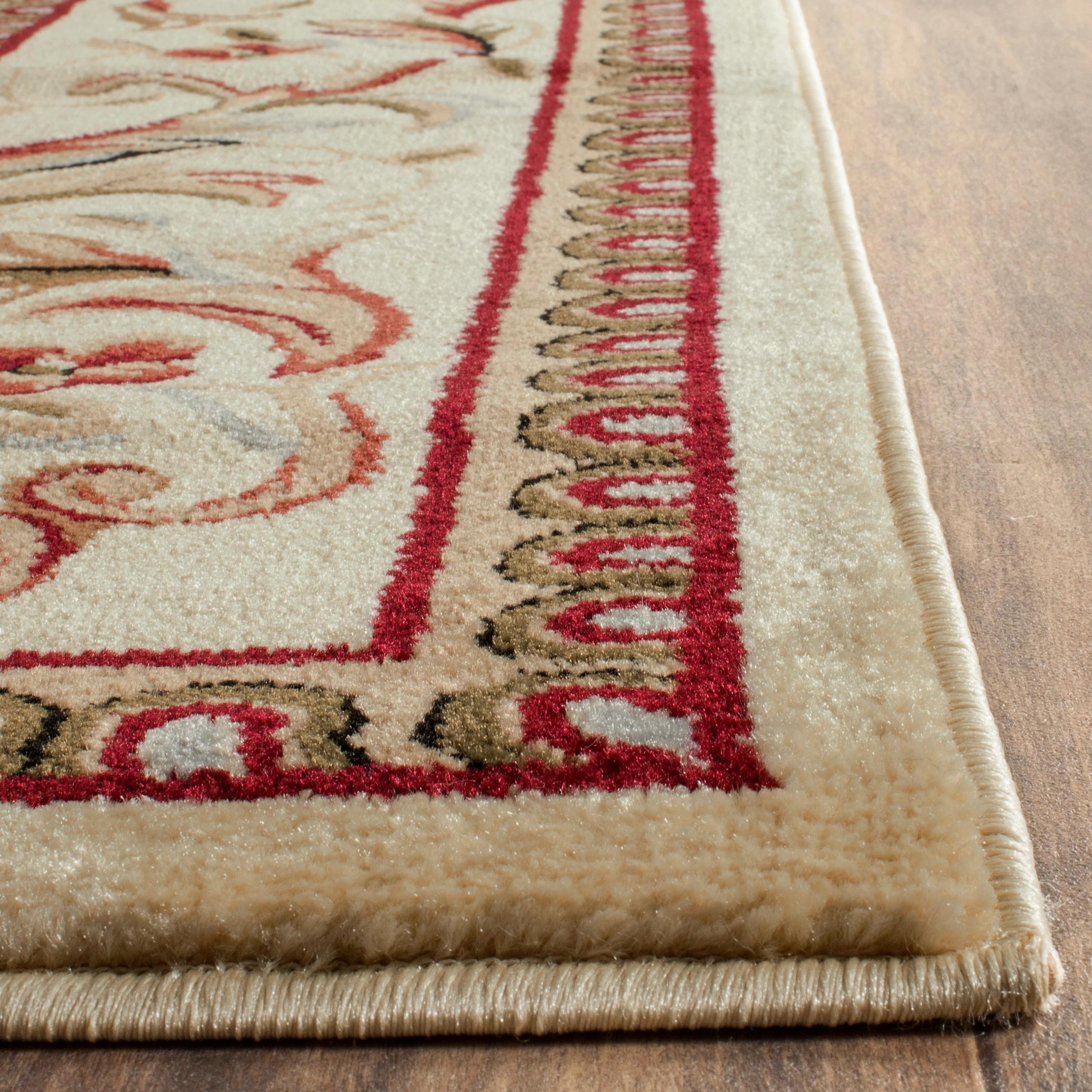 Safavieh Lyndhurst Lyon 10 x 14 Ivory/Ivory Indoor Floral/Botanical Oriental Area Rug - Image 3