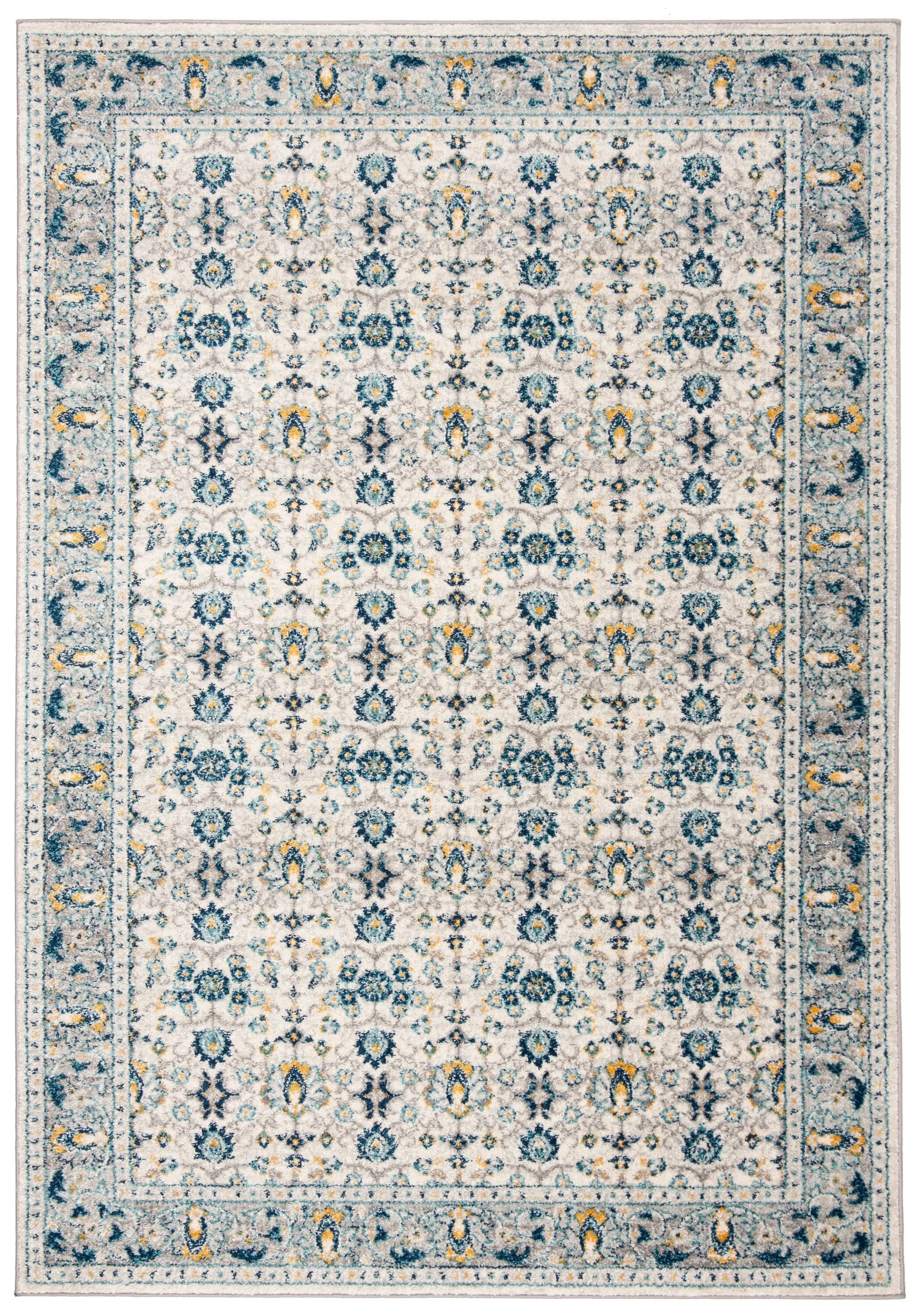 Safavieh Madison Khotan 5 x 8 Ivory/Navy Indoor Floral/Botanical Oriental Area Rug - Image 2