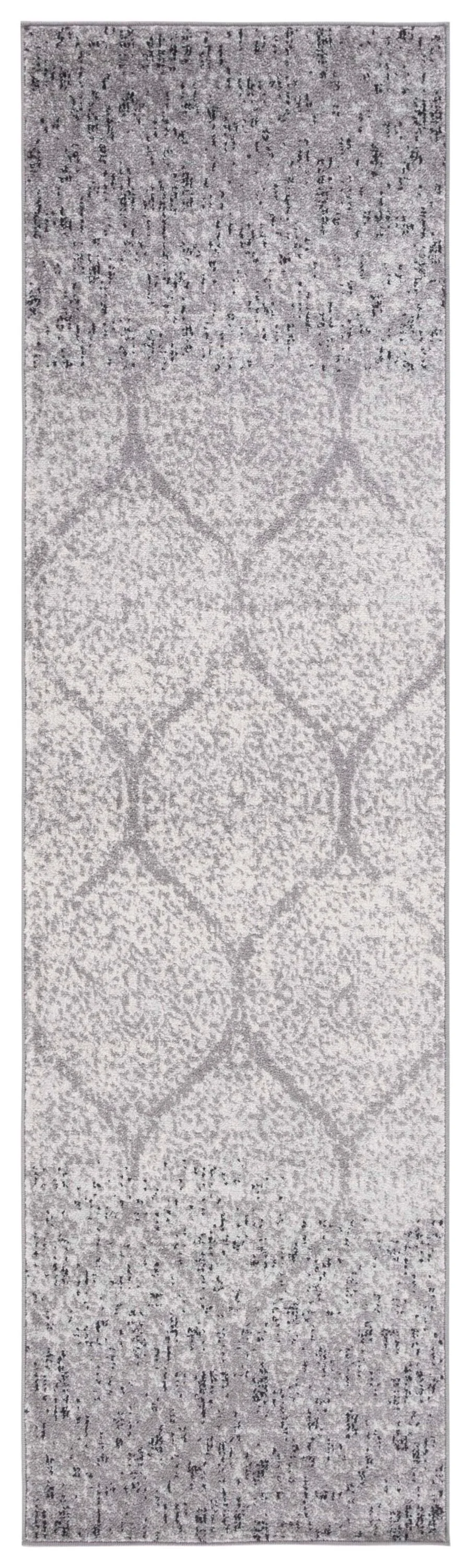 Safavieh Madison Westmont 2 x 8 Gray/Ivory Indoor Trellis Vintage Runner - Image 2