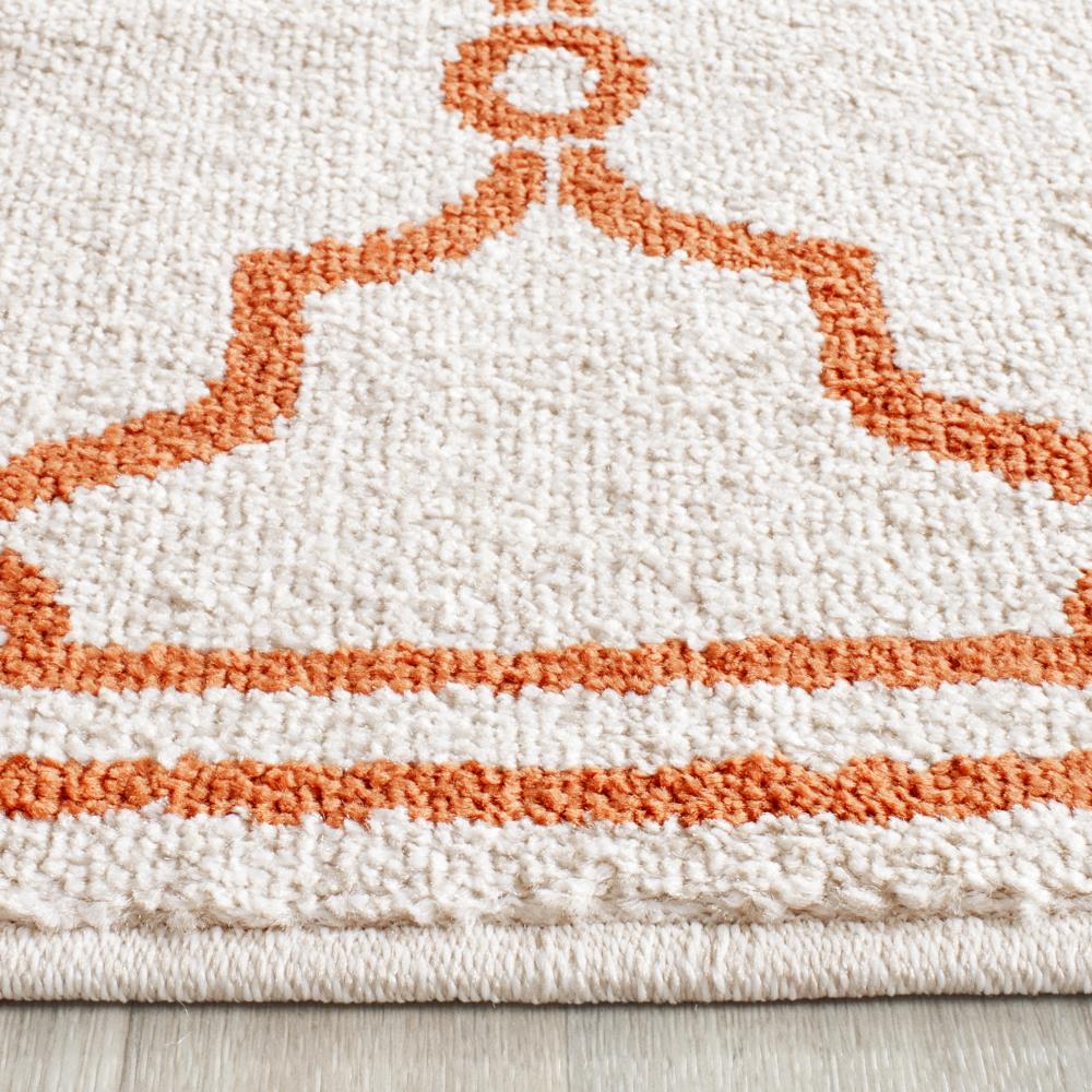 Safavieh Marion 2 x 11 Beige/Orange Indoor Trellis Runner Rug - Image 3