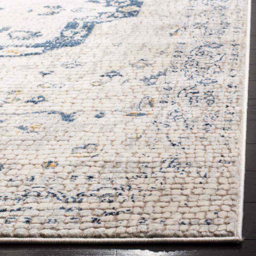 Safavieh Marseille Karmin 8 x 10 Navy/Ivory Indoor Abstract Oriental Area Rug - Image 3