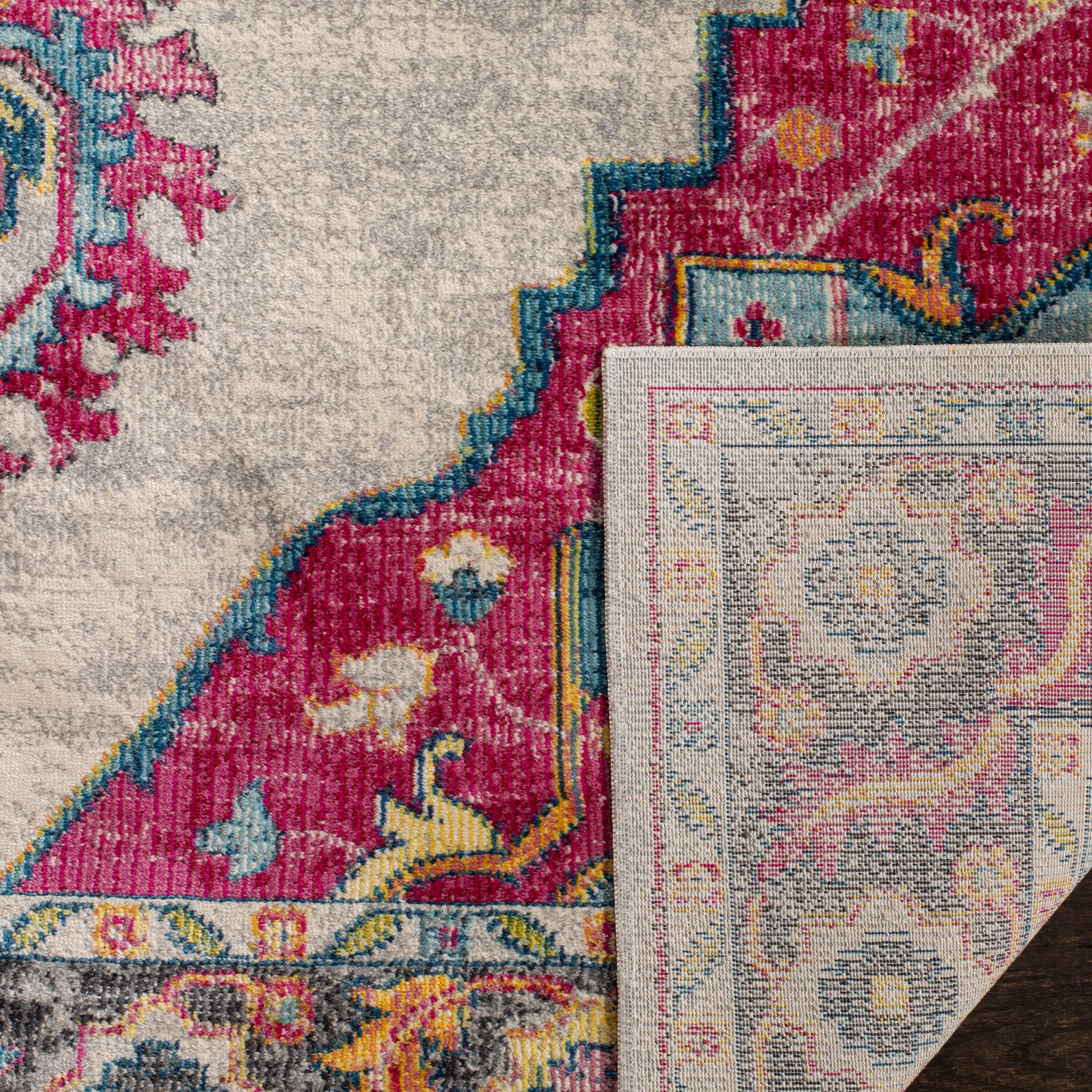Safavieh Merlot Peri 2 x 6 Cream/Multi Indoor Floral/Botanical Oriental Runner Rug - Image 4