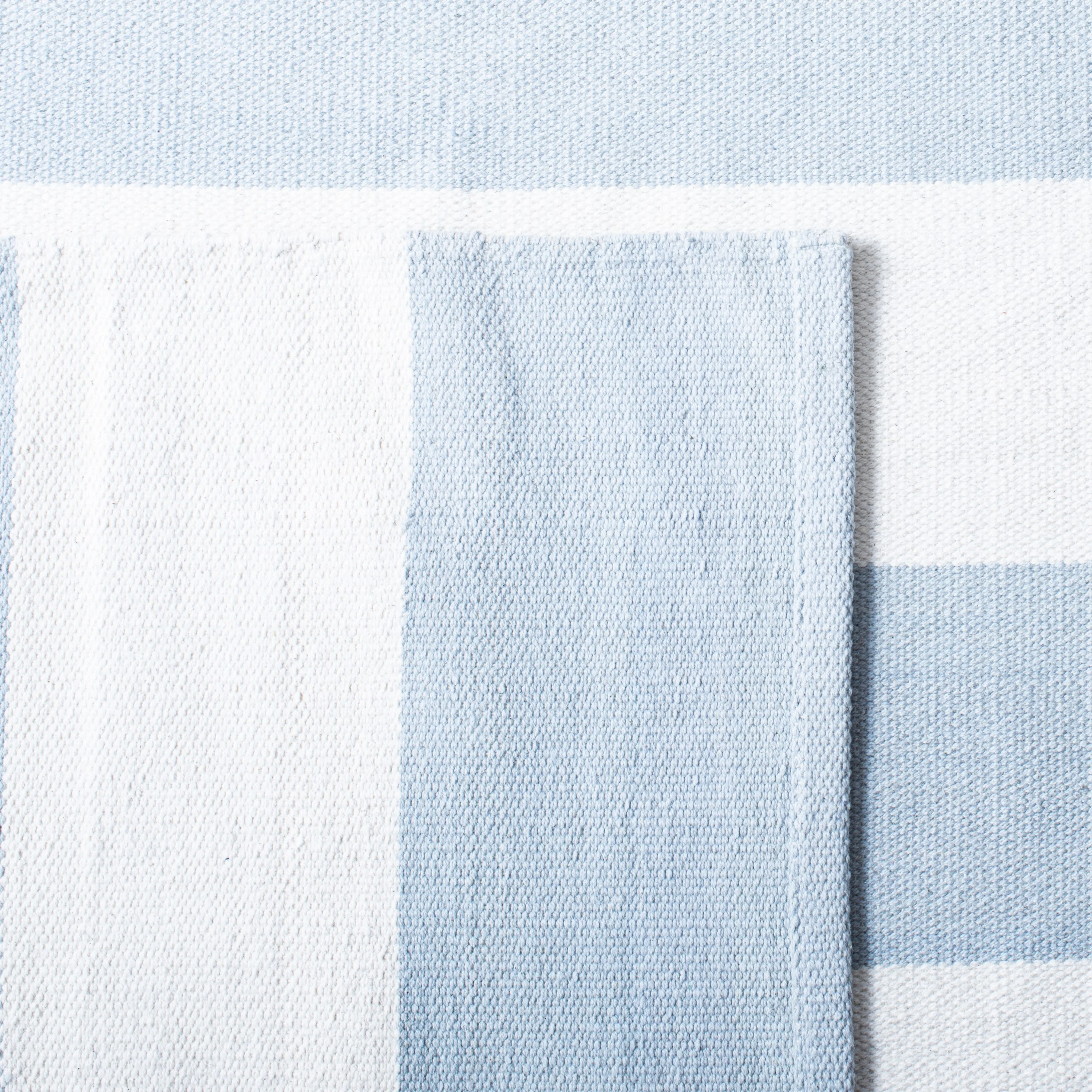Safavieh Montauk Maslin 2 x 12 Sky Blue/Ivory Indoor Stripe Coastal Handcrafted Runner - Image 6