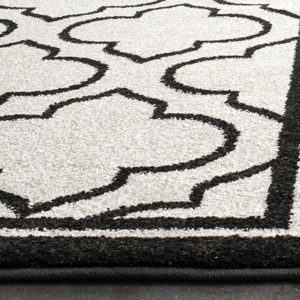 Safavieh Moroccan 2 x 7 Ivory/Anthracite Indoor Trellis Runner Rug - Image 3