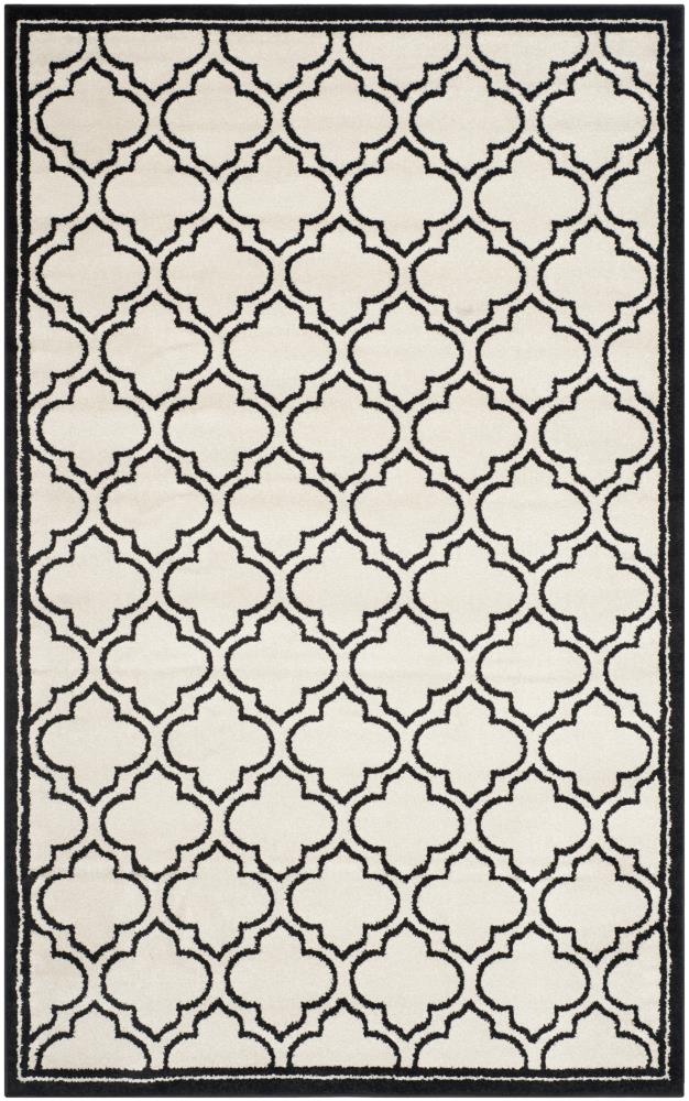 Safavieh Moroccan 6 x 9 Ivory/Anthracite Indoor Trellis Area Rug