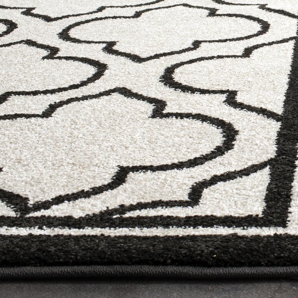 Safavieh Moroccan 6 x 9 Ivory/Anthracite Indoor Trellis Area Rug - Image 3