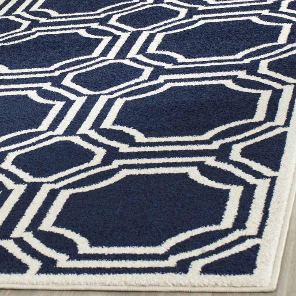 Safavieh Mosaic 11 x 16 Navy/Ivory Indoor/Outdoor Trellis Area Rug - Image 3