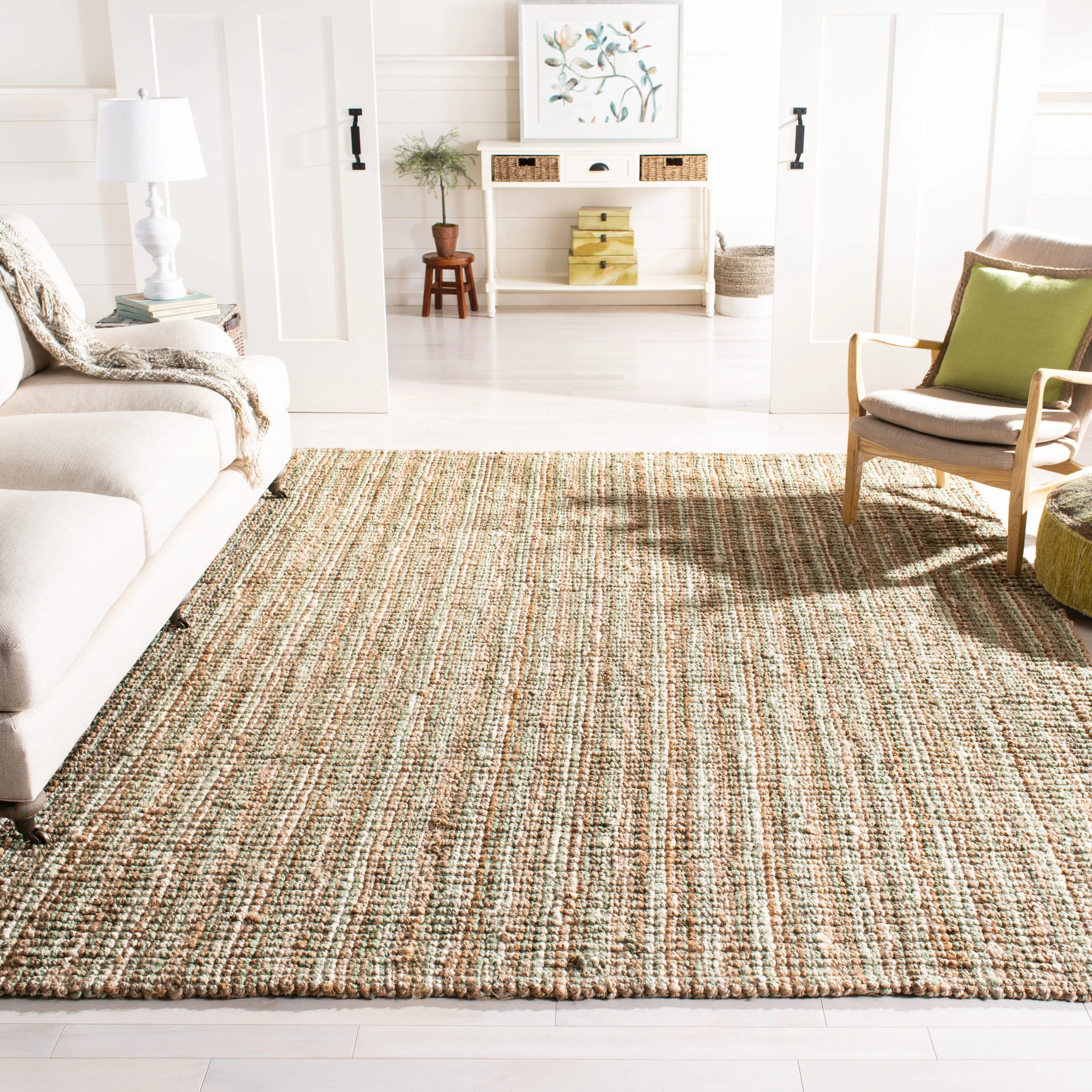 Safavieh Natural Fiber Bellport 5 x 8 Natural Indoor Solid Coastal Handcrafted Jute Area Rug - Image 2