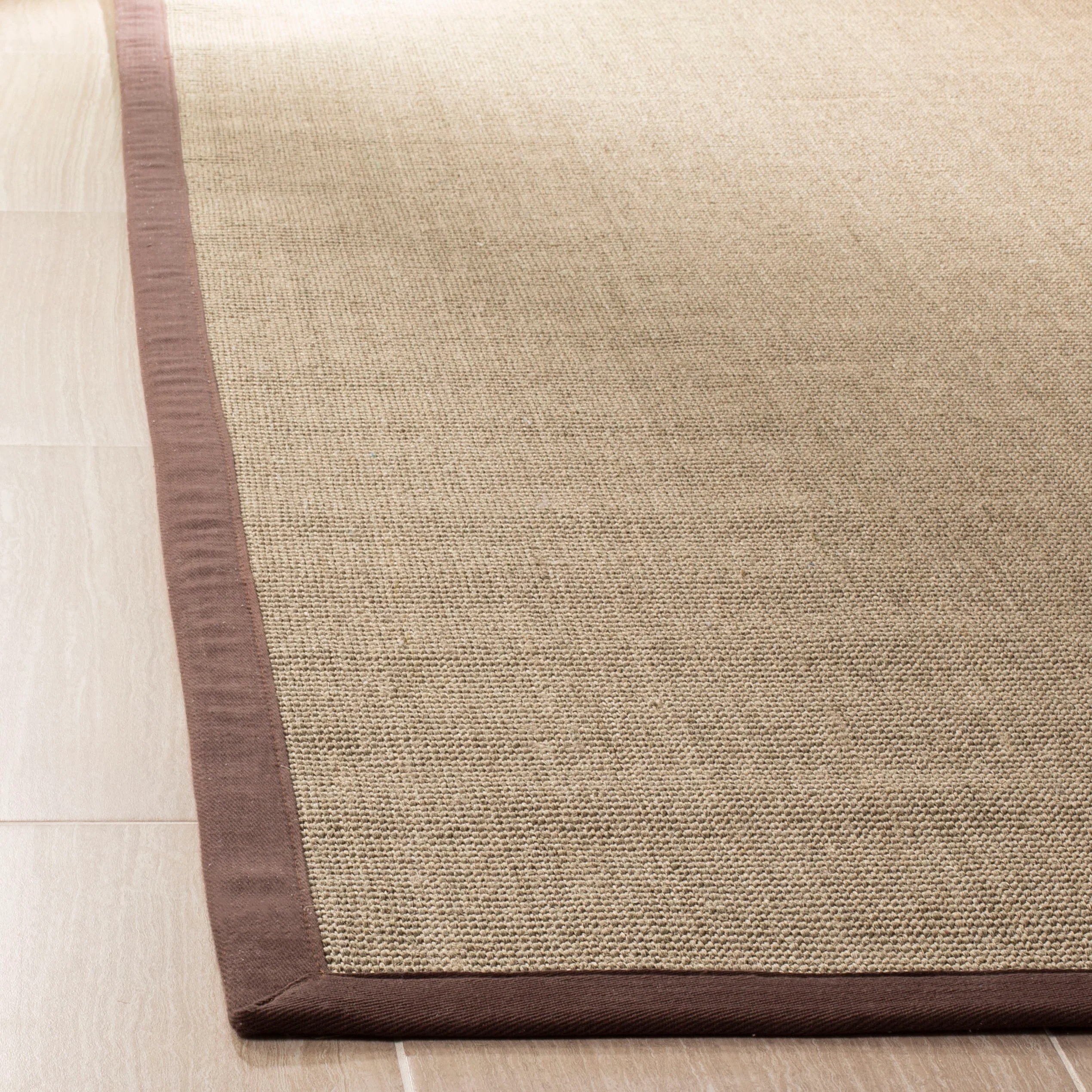 Safavieh Natural Fiber Tobias 3 x 8 Sage/Brown Indoor Solid Farmhouse/Cottage Runner Rug - Image 3