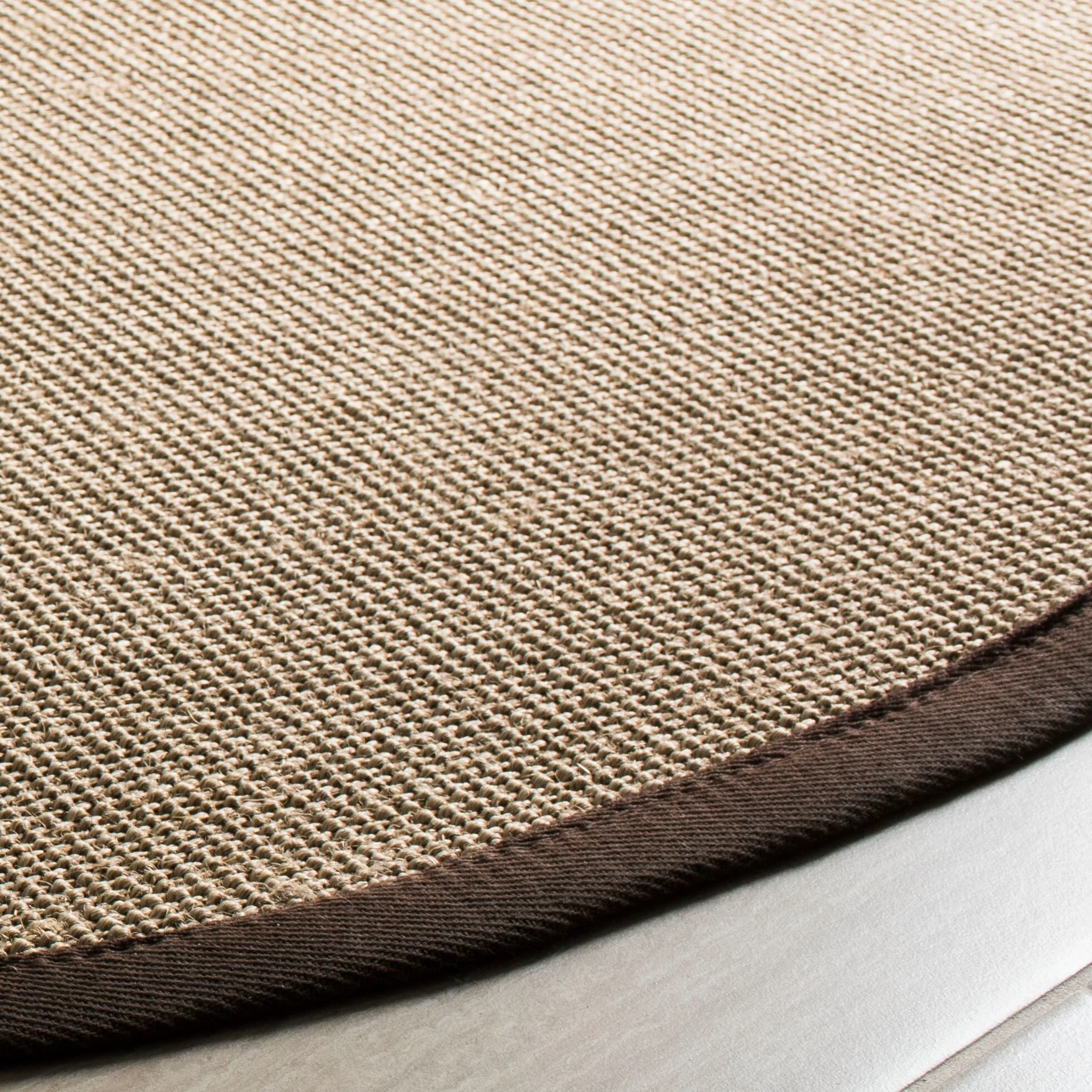 Safavieh Natural Fiber Tobias 6 x 6 Sage/Brown Round Indoor Solid Farmhouse/Cottage Area Rug - Image 3