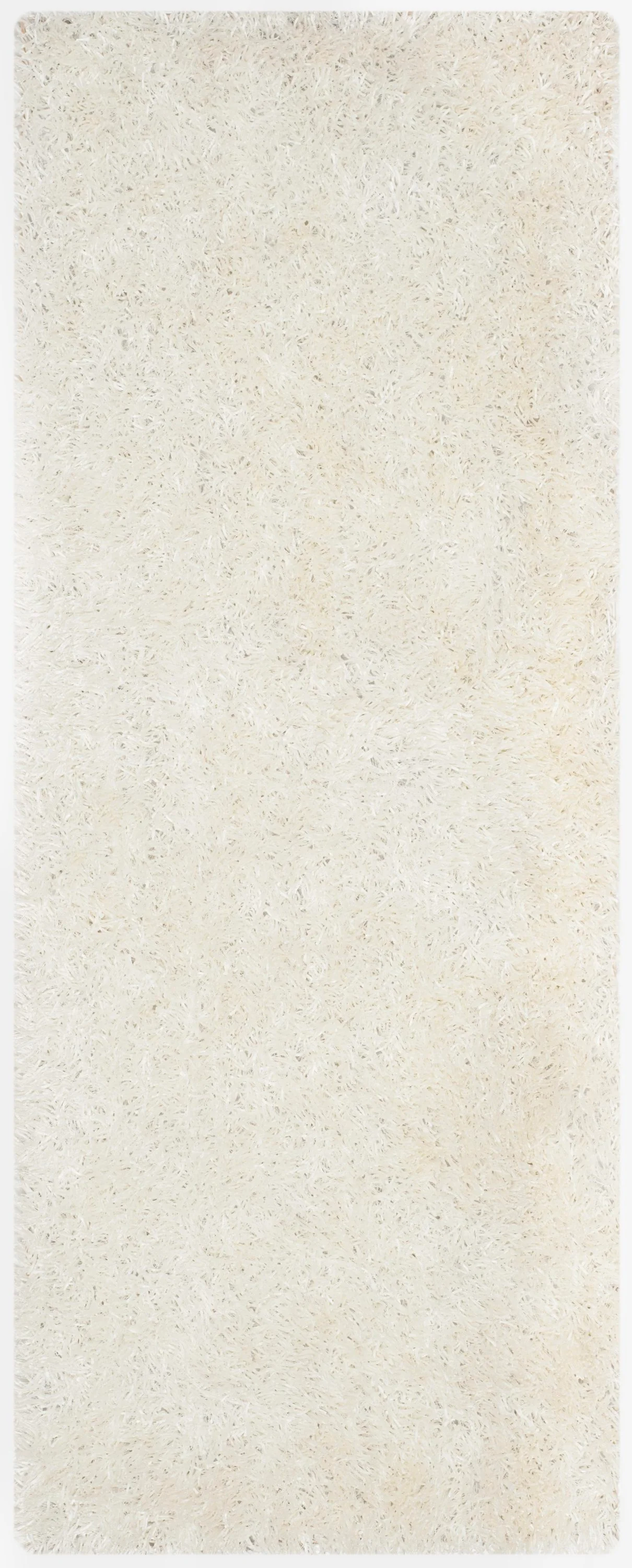 Safavieh New Orleans Shag 2 ft x 8 ft Off-White Indoor Solid Handcrafted Runner Rug