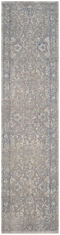Safavieh Patina Sinese 2 x 8 Taupe/Blue Indoor Abstract Vintage Runner Rug