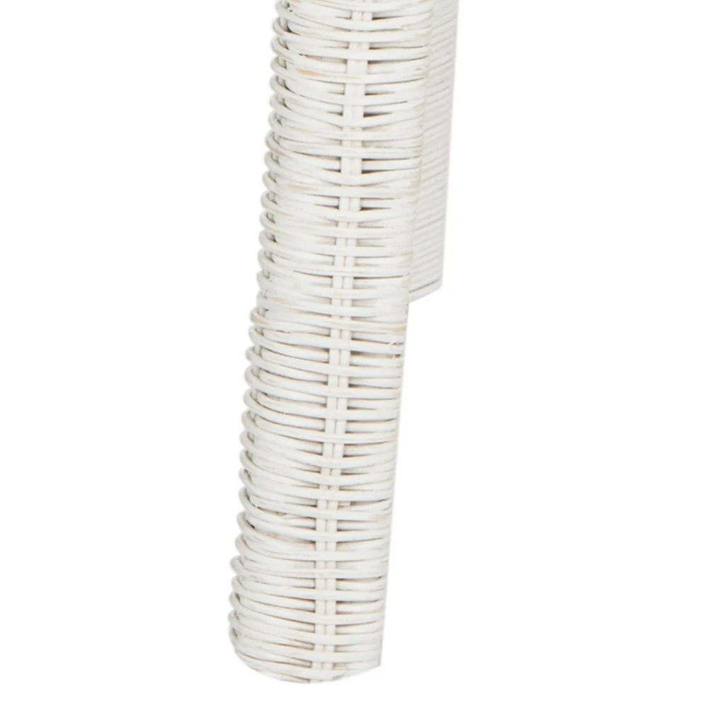 Safavieh Percy White Distress Bar Stool, 29.5-in Bar Height, Rattan - Image 6